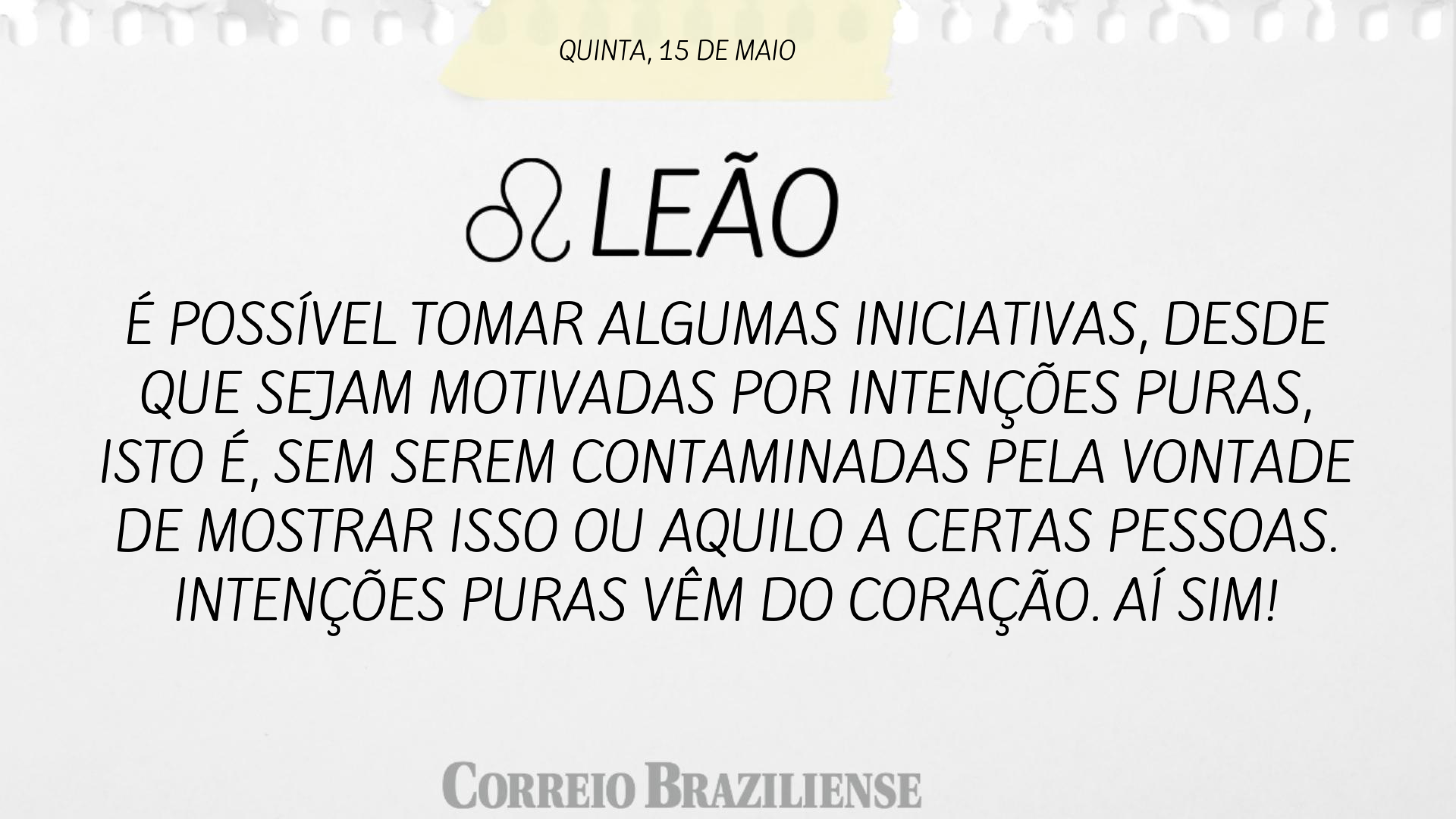 LEÃO | 15 de maio