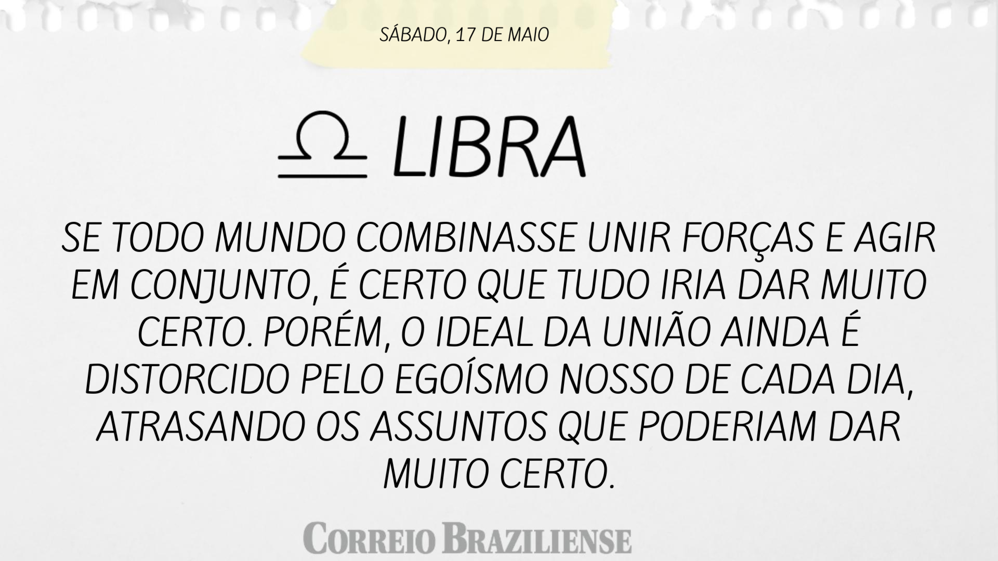 LIBRA | 17 de maio