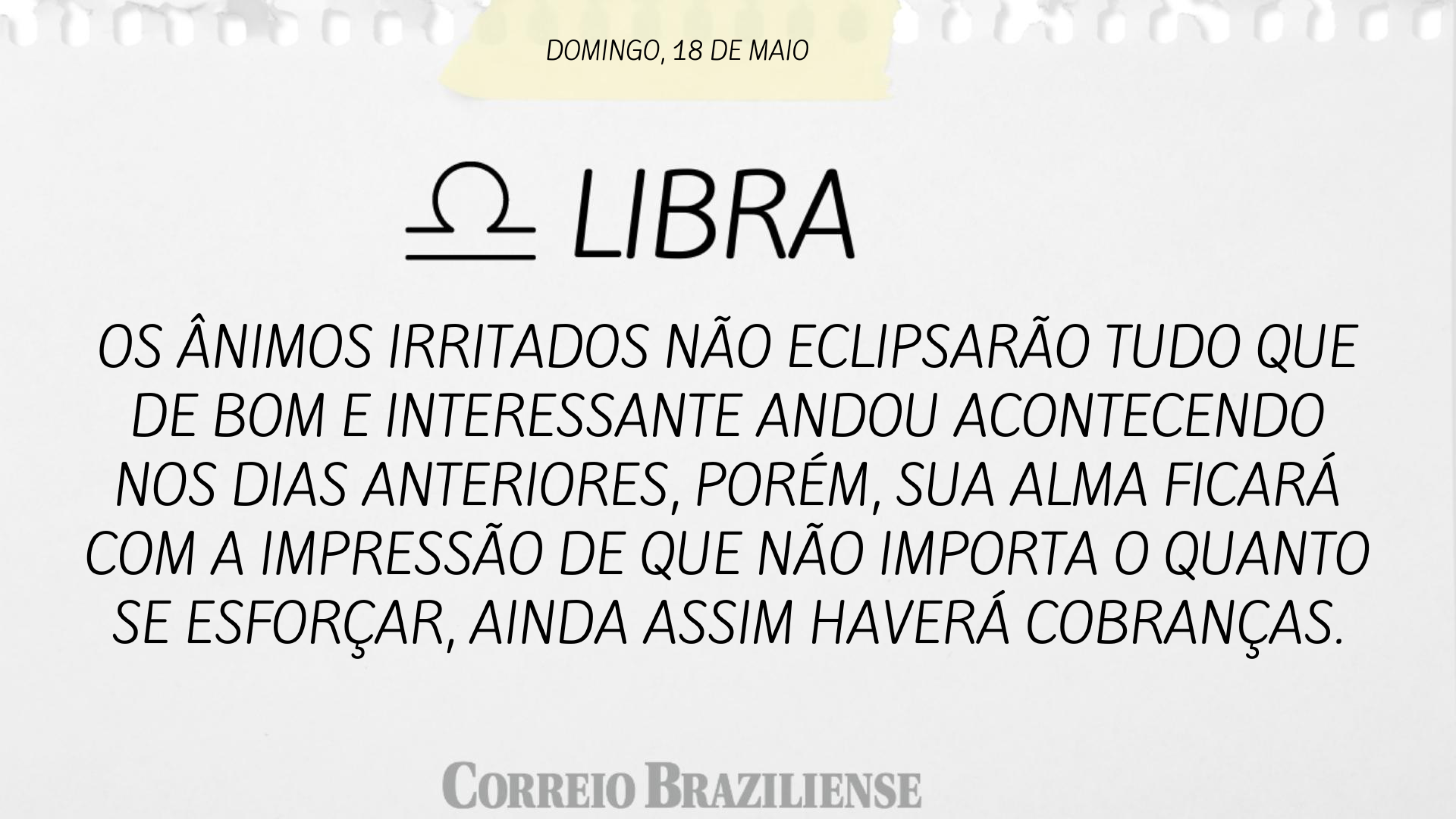 LIBRA | 17 de maio