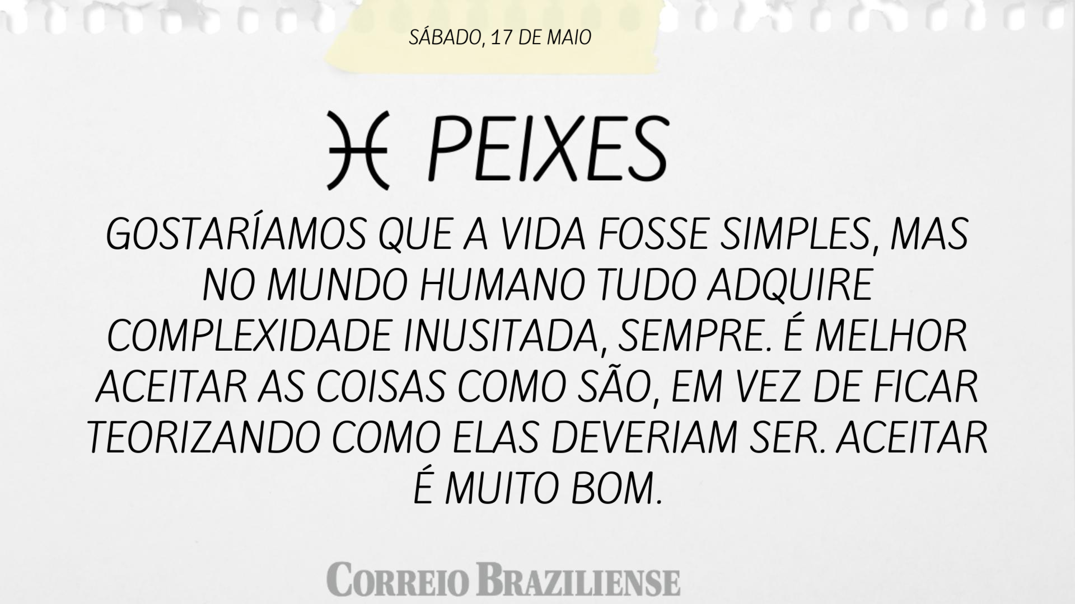 PEIXES | 17 de maio