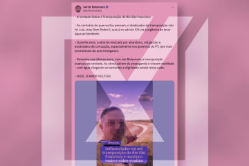 Vídeos mostram trecho vazio do Projeto de Integração do Rio São Francisco (PISF), conhecido como Transposição do São Francisco, em Mauriti (CE). - (crédito: Reprodução/Comprova) Vídeos mostram trecho vazio do Projeto de Integração do Rio São Francisco (PISF), conhecido como Transposição do São Francisco, em Mauriti (CE). - (crédito: Reprodução/Comprova)