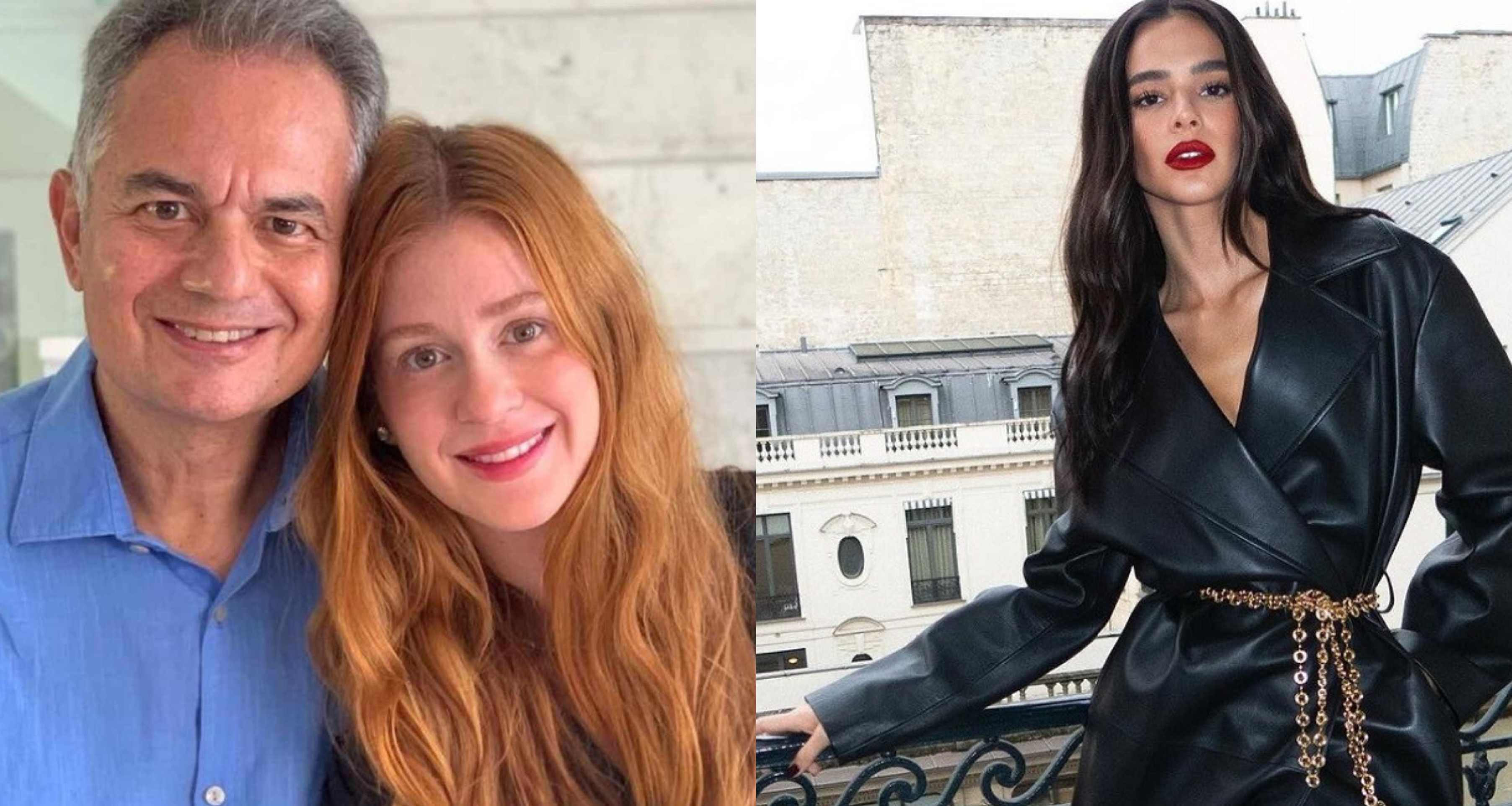 Pai defende Marina Ruy Barbosa e alfineta Bruna Marquezine