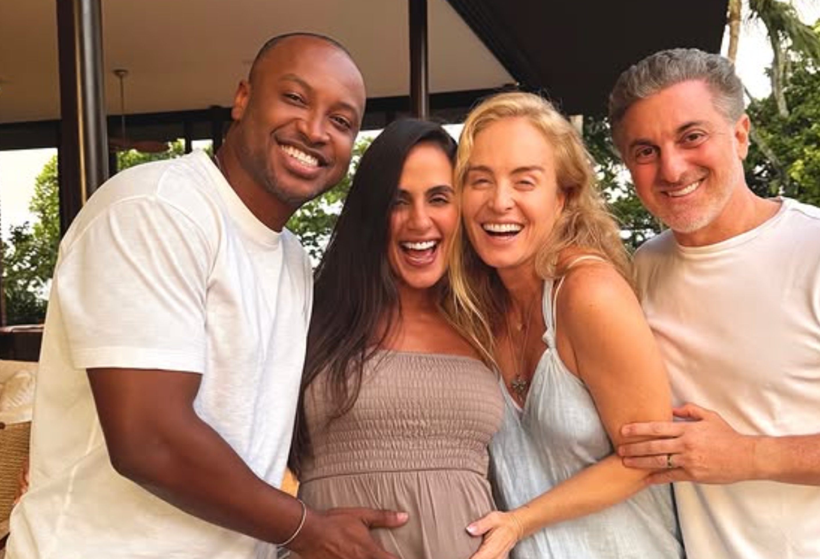 Luciano Huck e Angélica serão padrinhos do filho de Thiaguinho