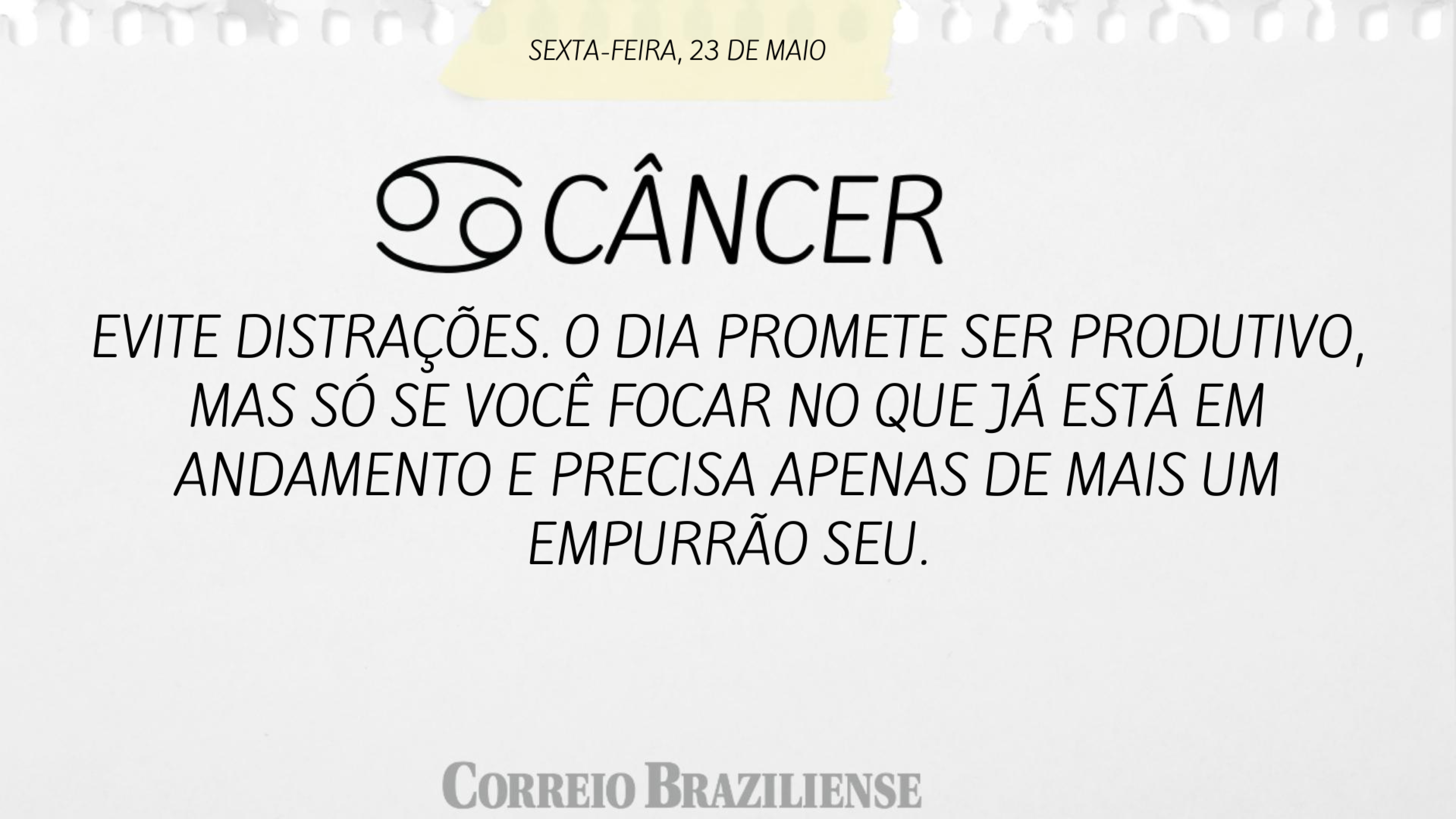 Horóscopo 23/5