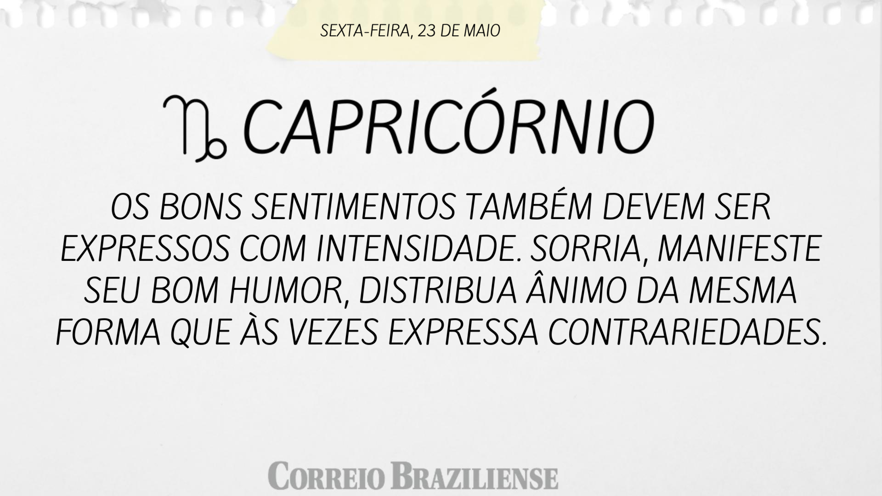 Horóscopo 23/5