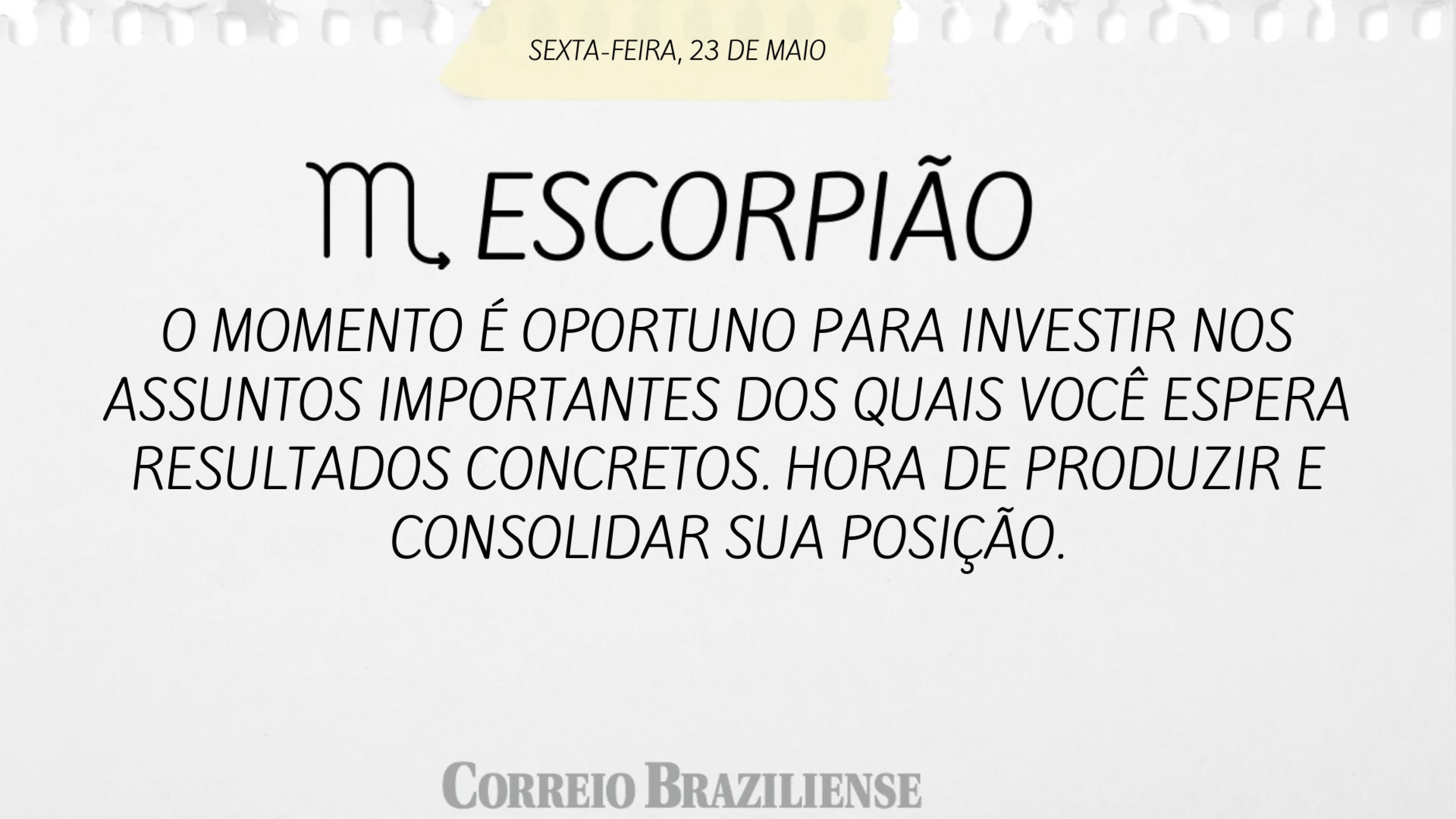 Horóscopo 23/5