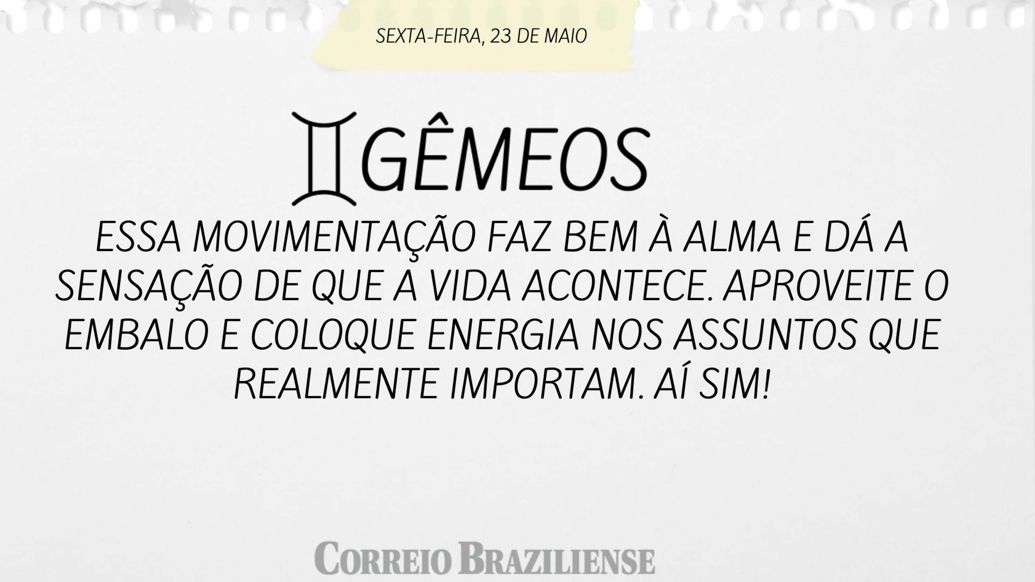 Horóscopo 23/5