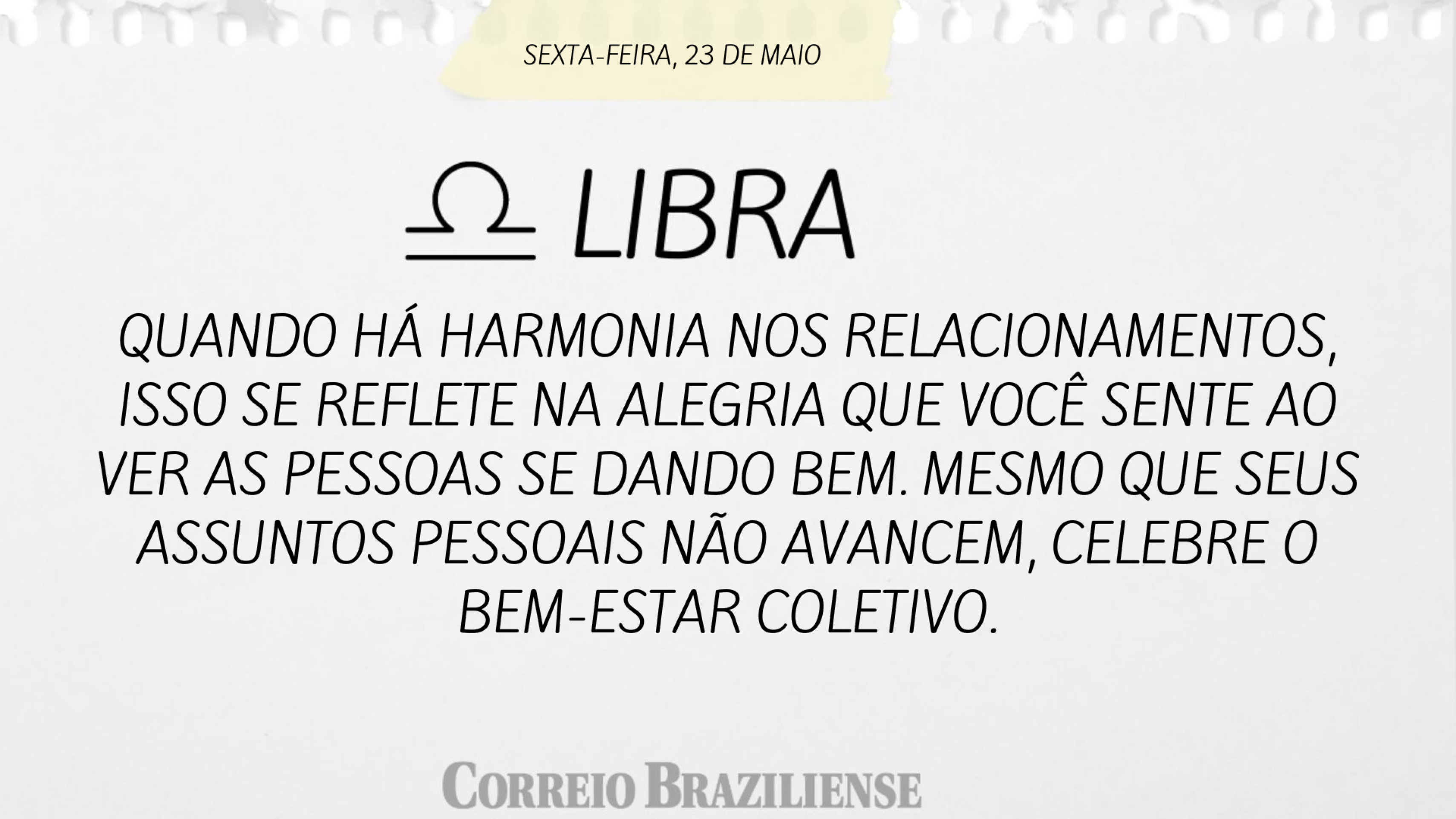 Horóscopo 23/5
