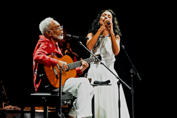 Gilberto Gil e Marisa Monte durante show no Rio de Janeiro - (crédito: Divulgação) Gilberto Gil e Marisa Monte durante show no Rio de Janeiro - (crédito: Divulgação)
