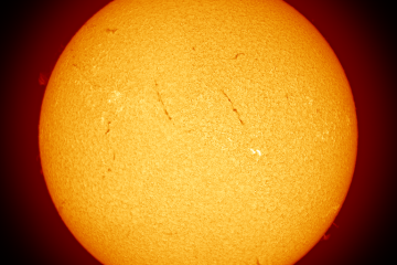 Declínio: Durante essa fase, a atividade solar diminui e então retorna ao próximo mínimo solar. -  (crédito: wikimedia commons Paul Stewart)