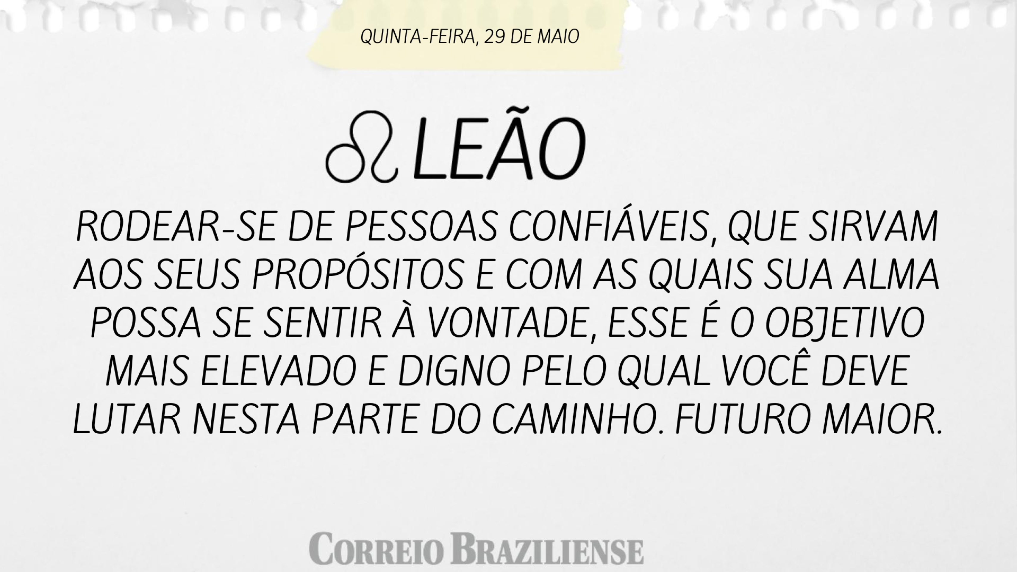 Horóscopo desta quinta-feira
