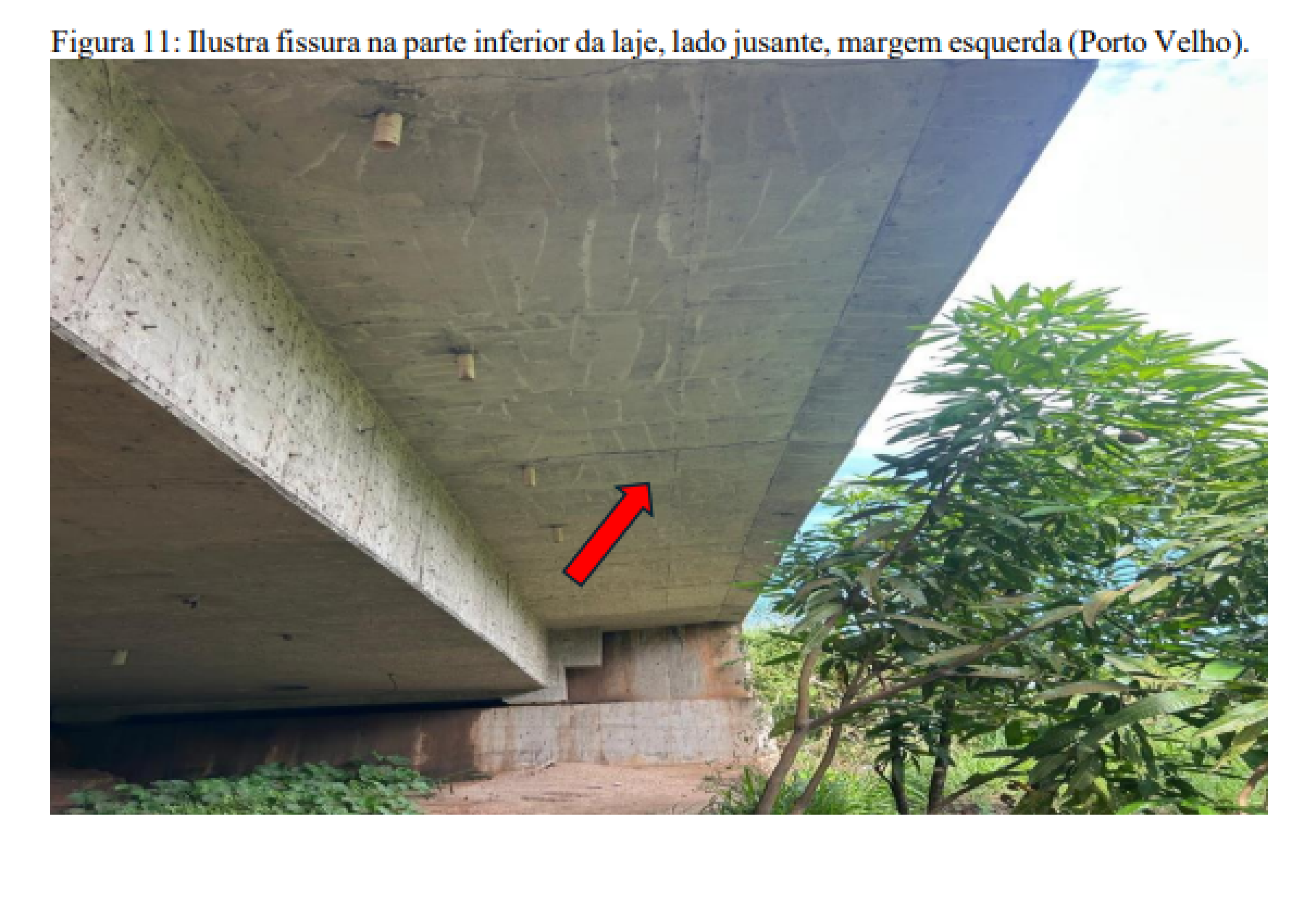 Laudo realizado pelo CREA-RO na ponte sobre o rio Candeias, na BR364 mostra fissuras na estrutas 