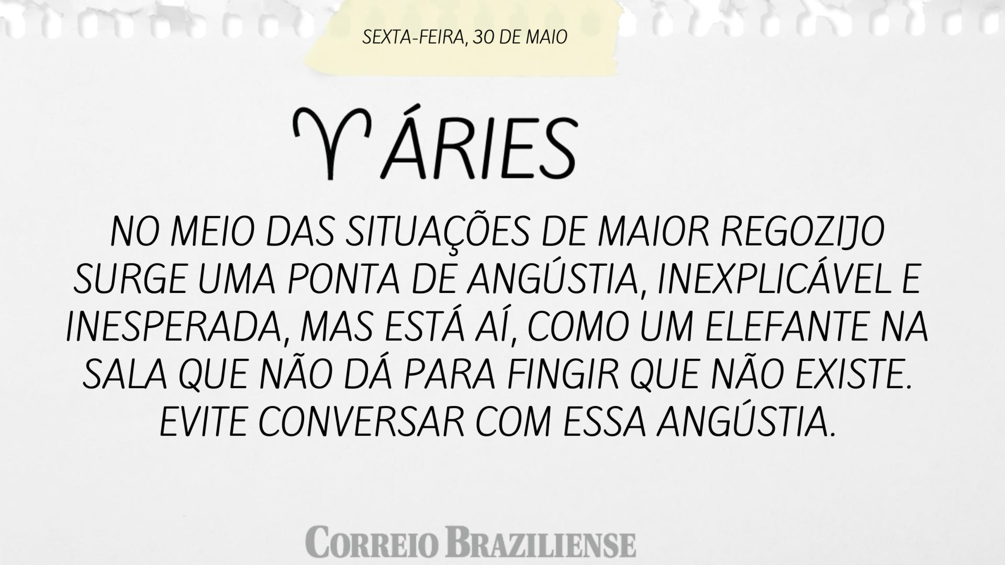 Horóscopo desta sexta-feira