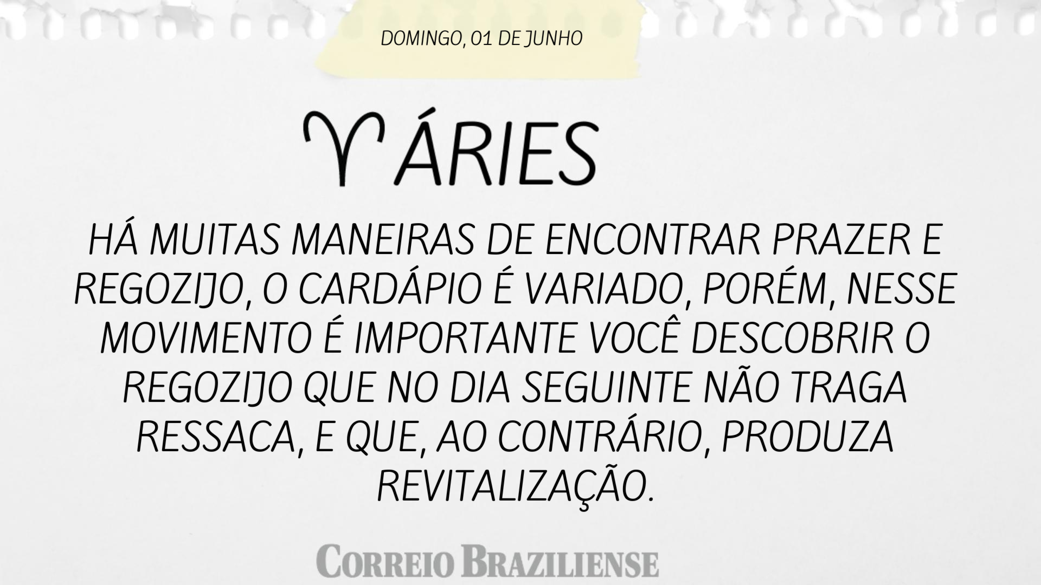 Hor&oacute;scopo deste domingo