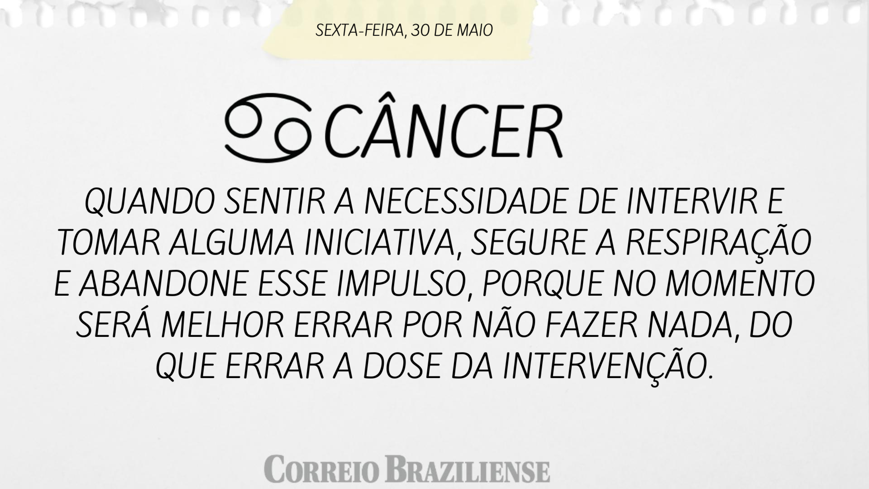Horóscopo desta sexta-feira