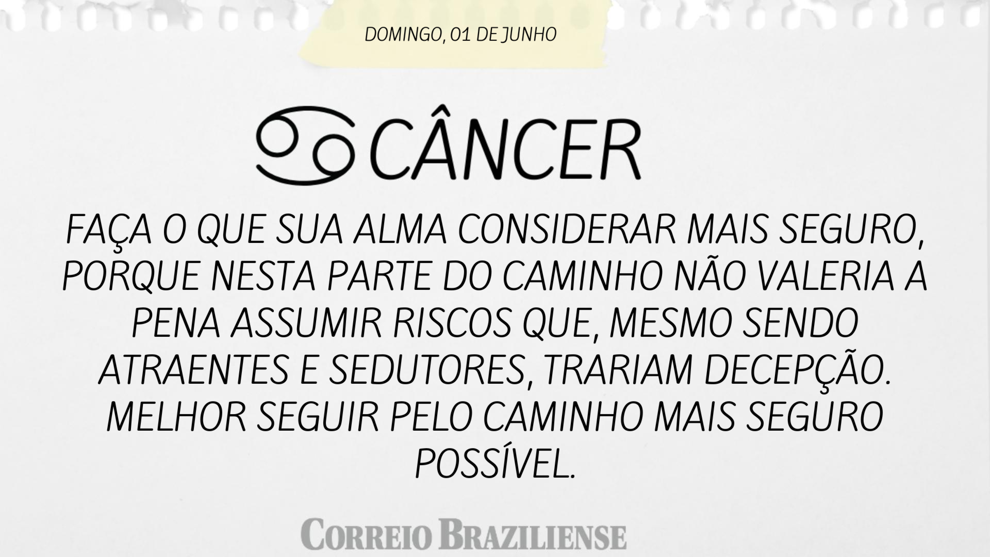 Hor&oacute;scopo deste domingo