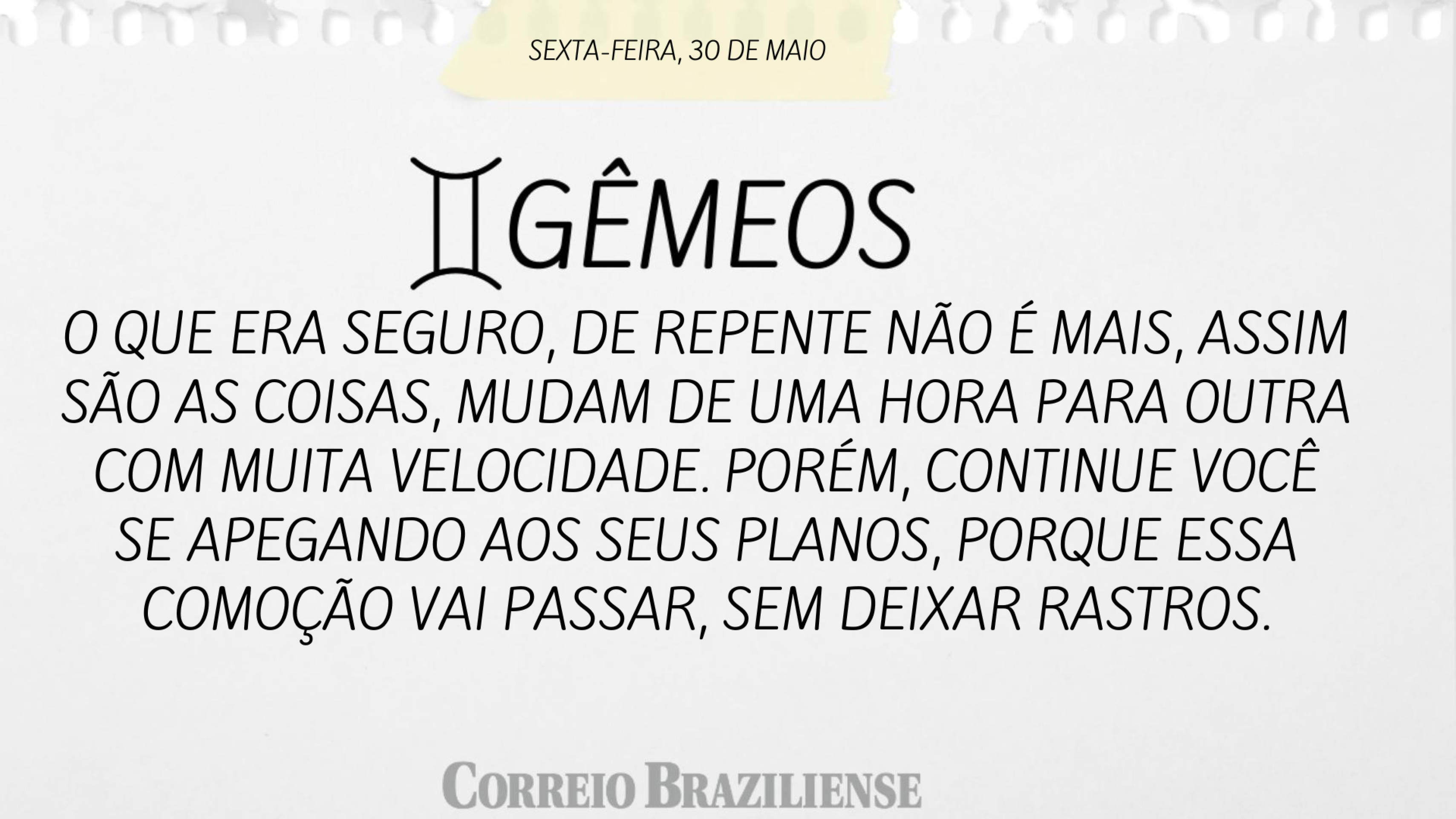 Horóscopo desta sexta-feira