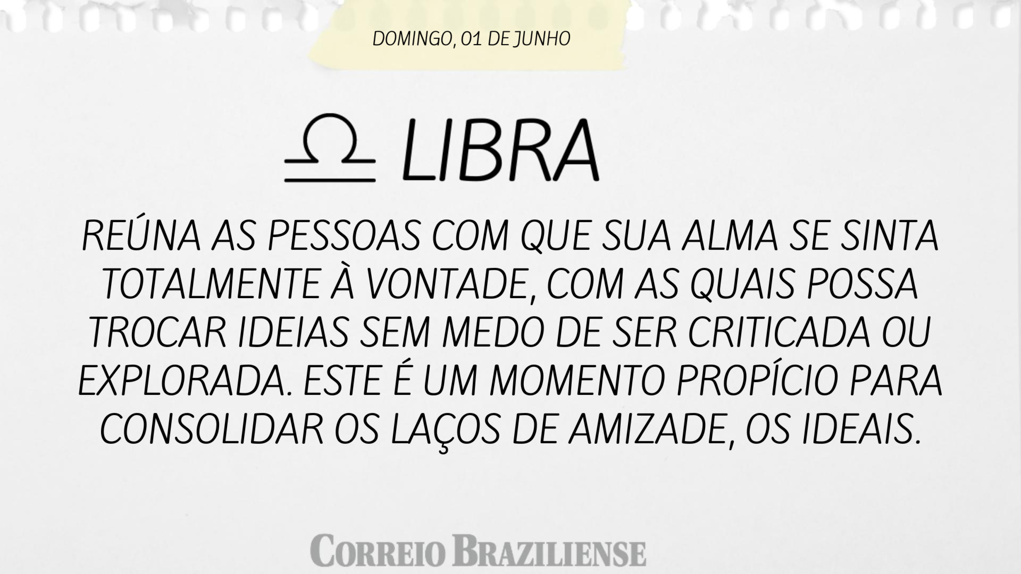 Hor&oacute;scopo deste domingo