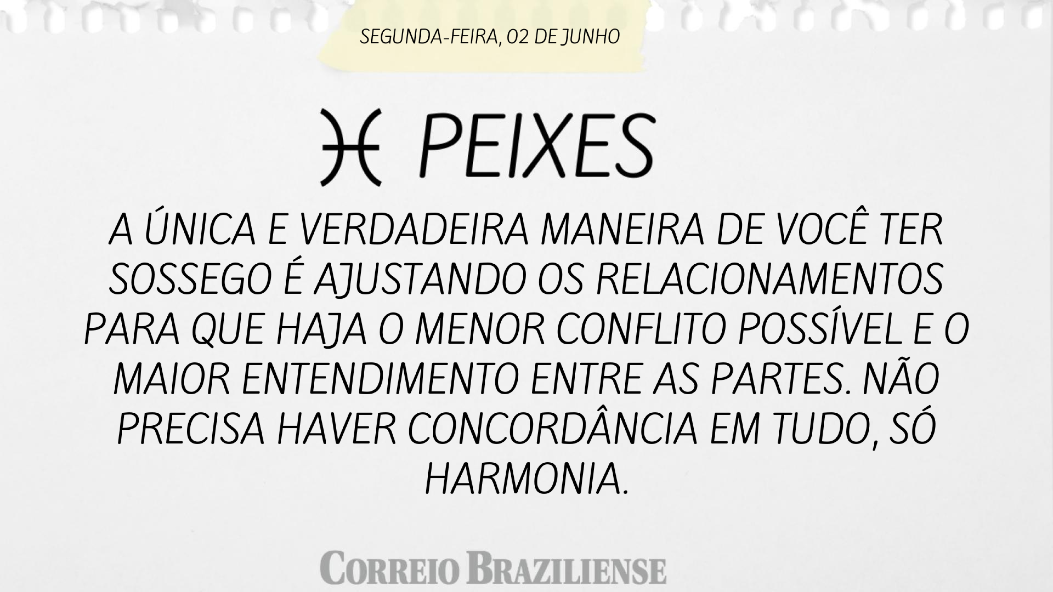 Hor&oacute;scopo desta segunda