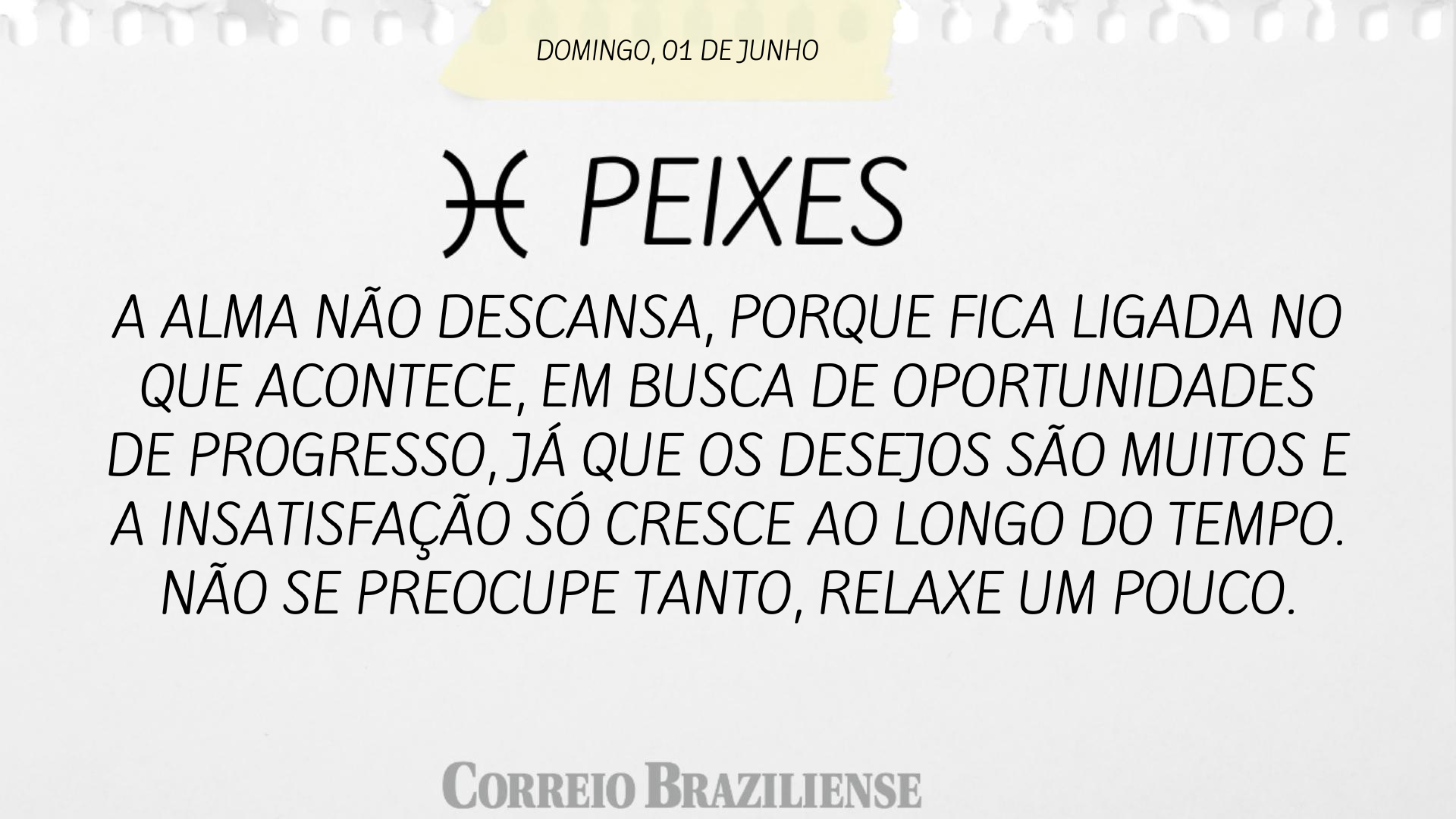 Hor&oacute;scopo deste domingo