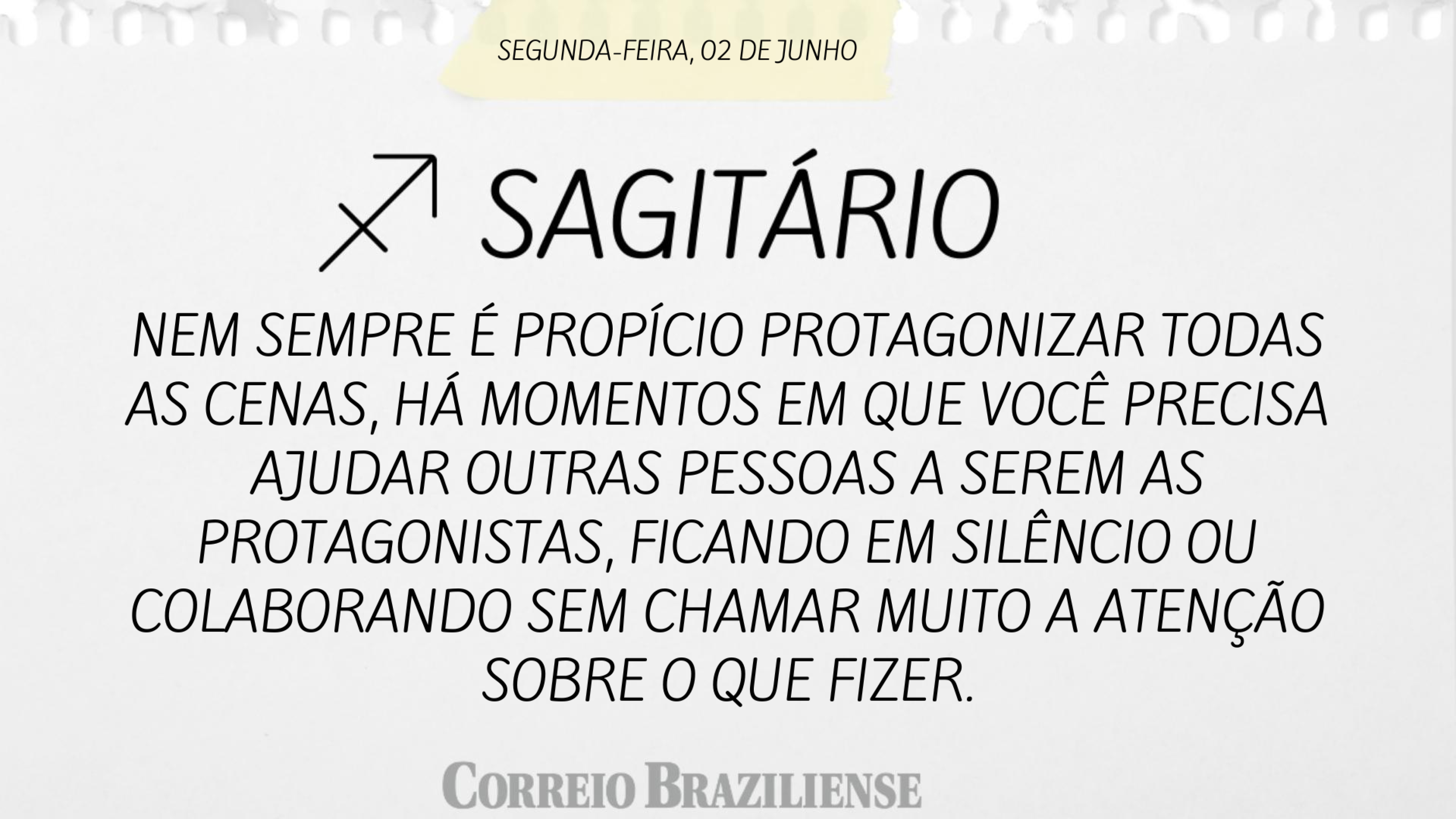 Hor&oacute;scopo desta segunda