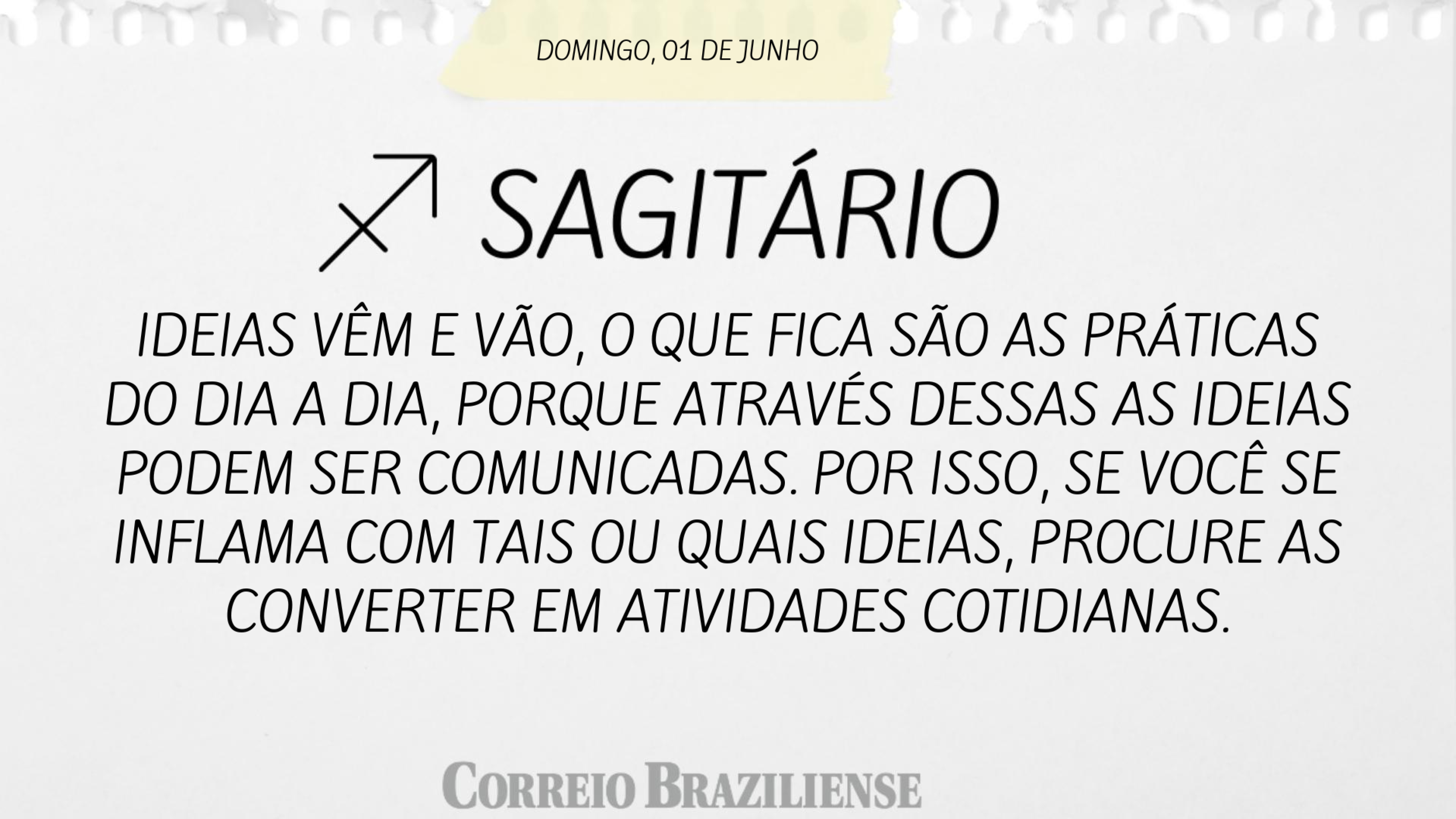 Hor&oacute;scopo deste domingo