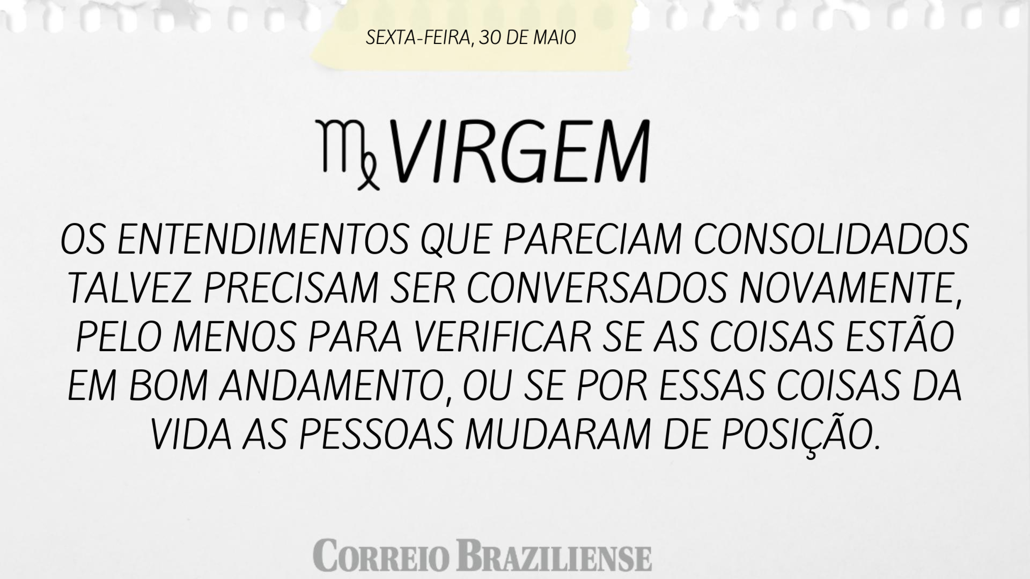 Horóscopo desta sexta-feira