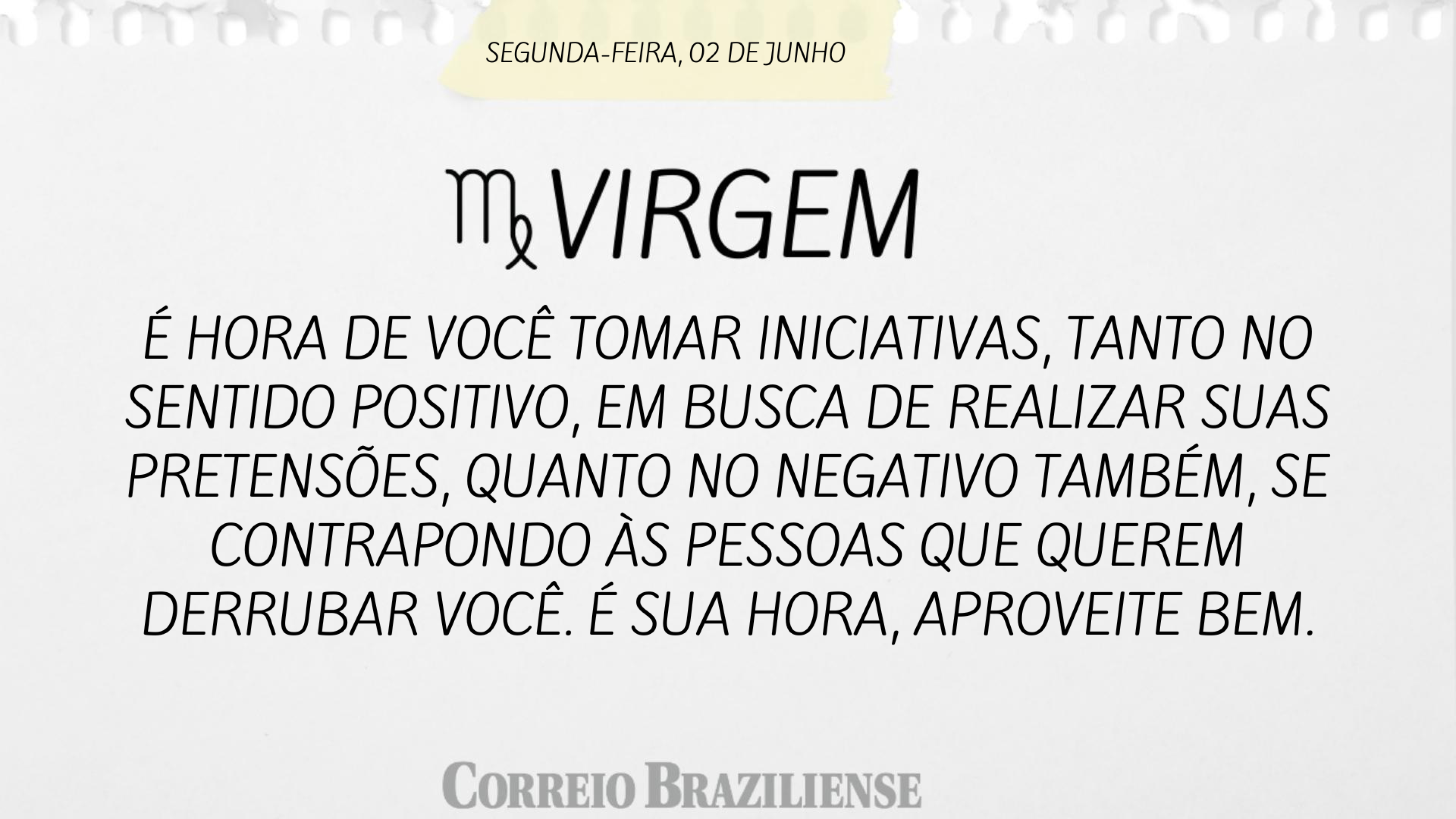 Hor&oacute;scopo desta segunda