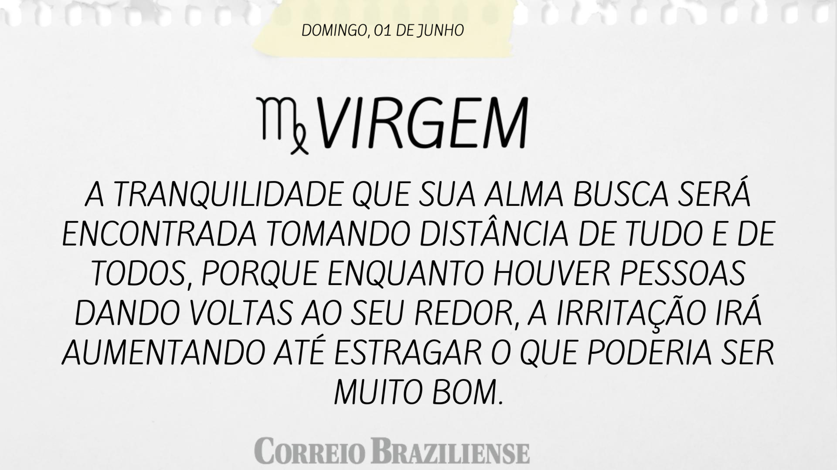 Hor&oacute;scopo deste domingo