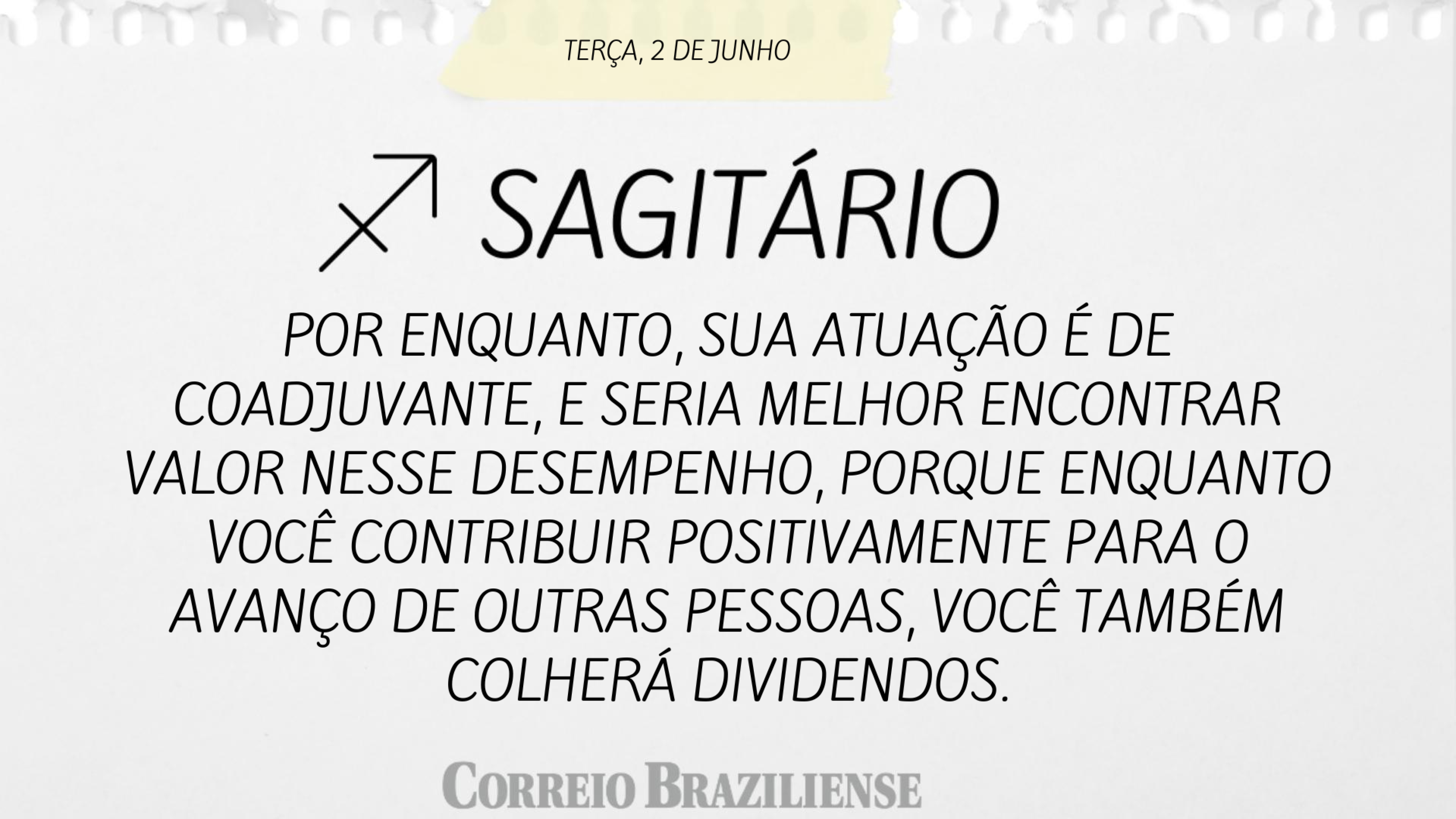 Hor&oacute;scopo desta ter&ccedil;a 