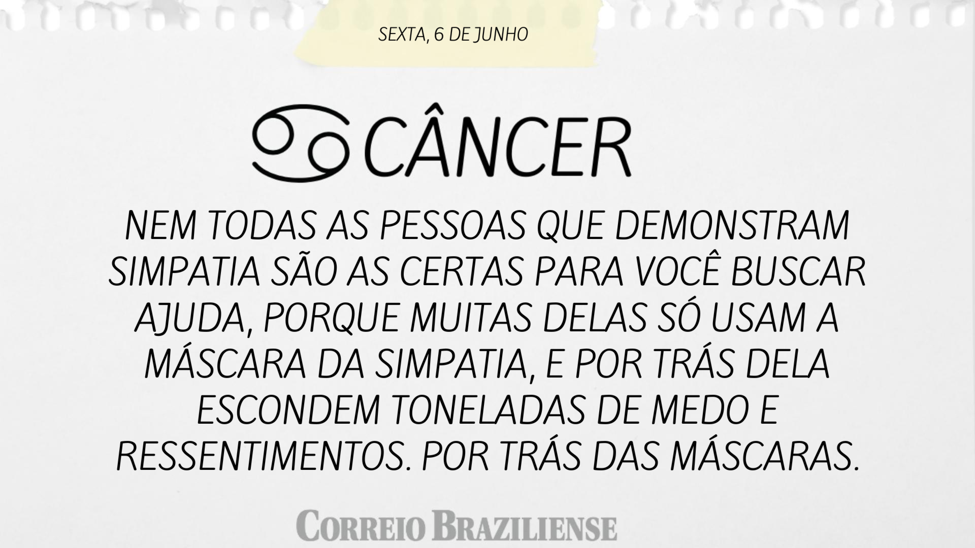 C&Acirc;NCER | 6 DE JUNHO