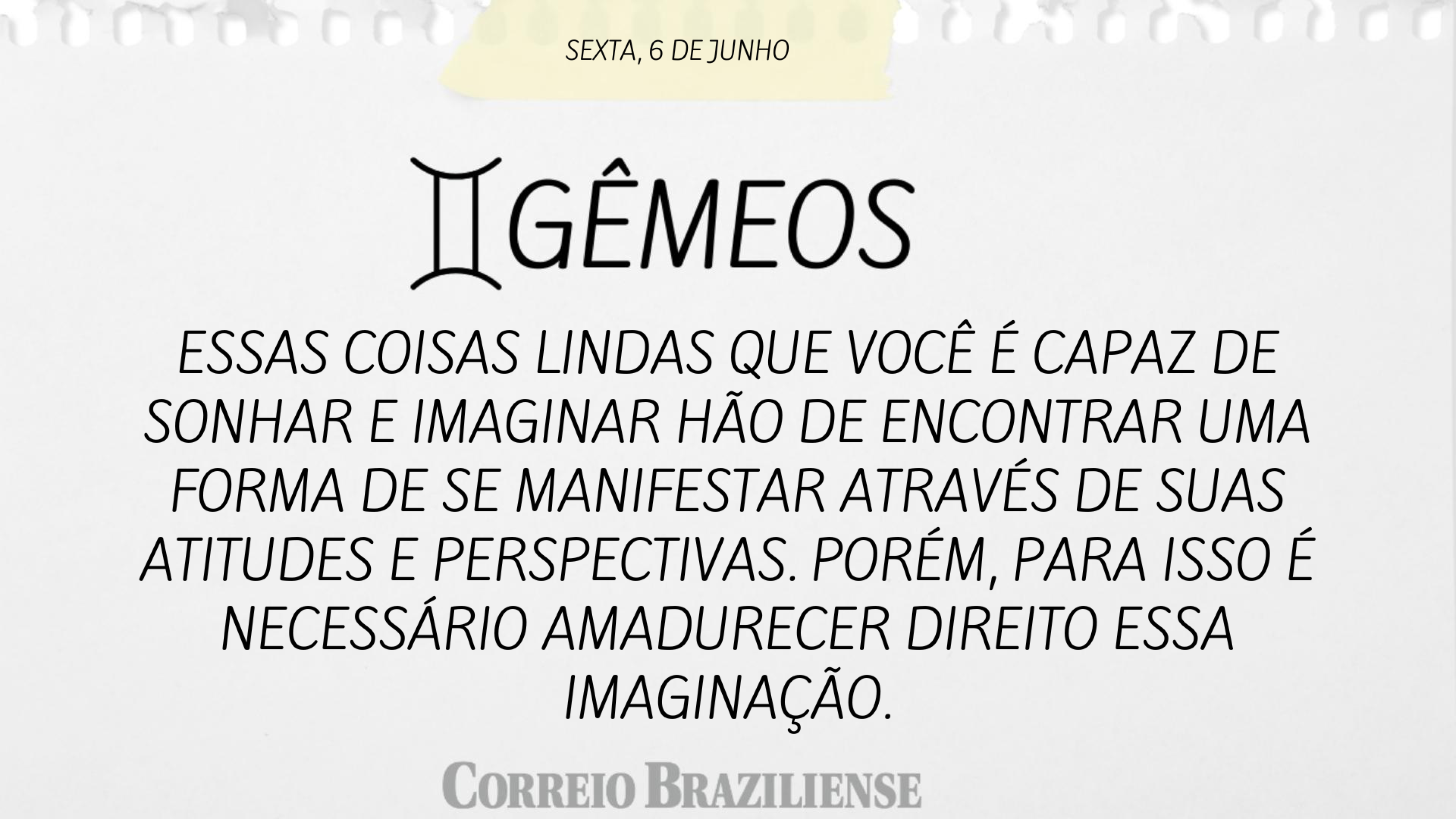 G&Ecirc;MEOS | 6 DE JUNHO