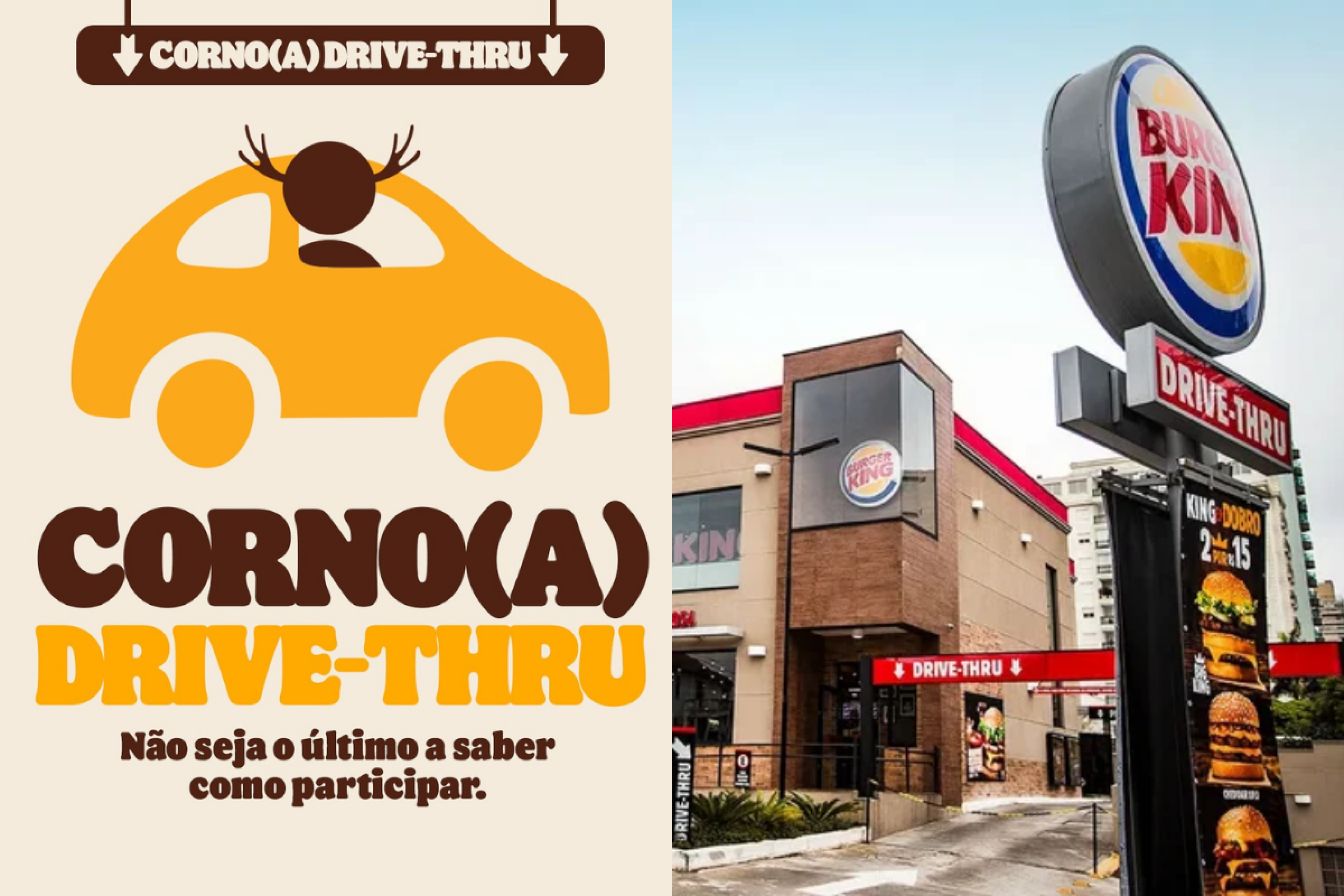 Loja de fast food oferece hambúrguer de graça para quem já foi corno 