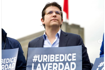 senador Miguel Uribe Turbay, do Centro Democrático da Colômbia -  (crédito: reprodução redes sociais)