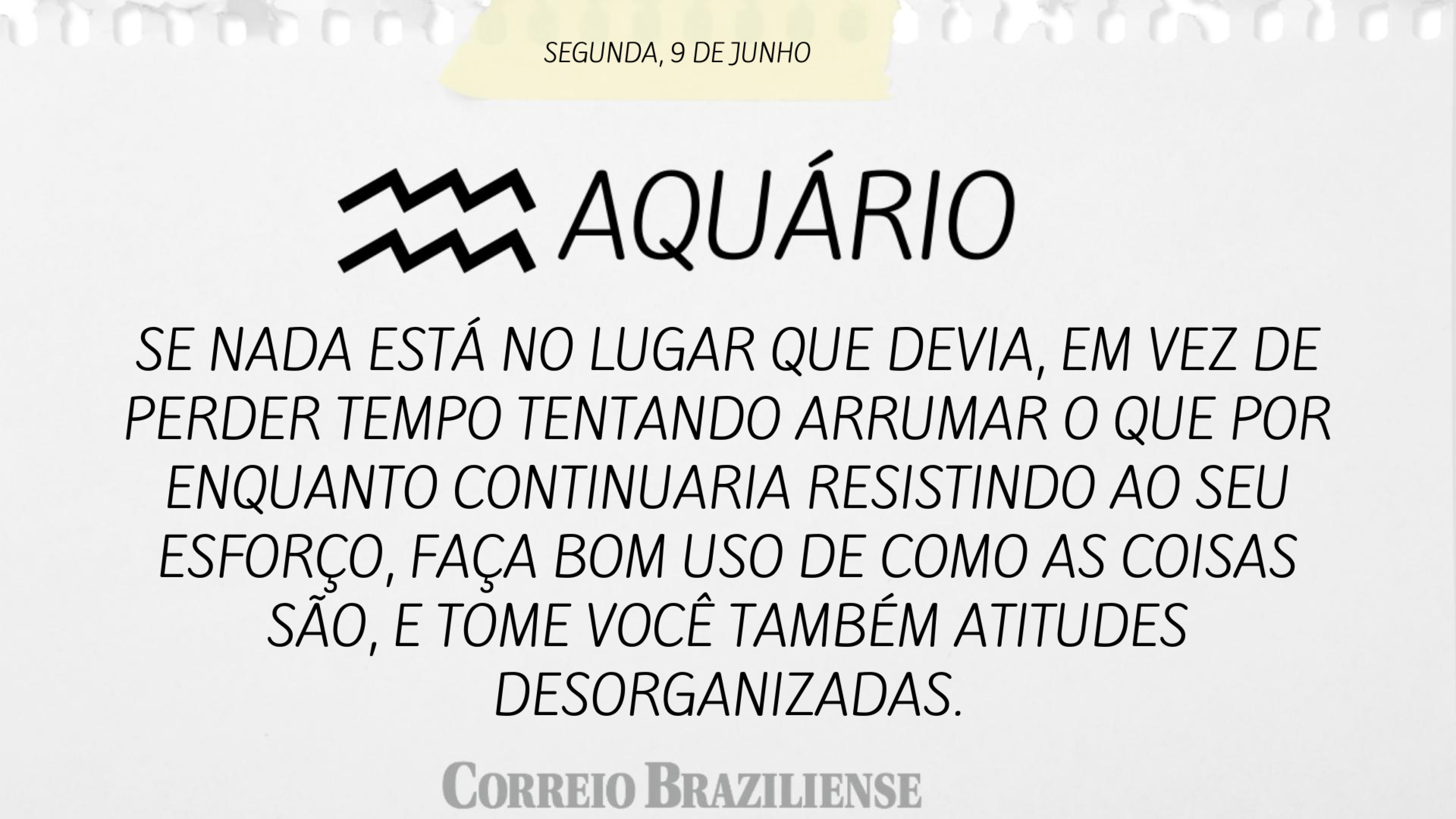 AQUÁRIO | 9 DE JUNHO