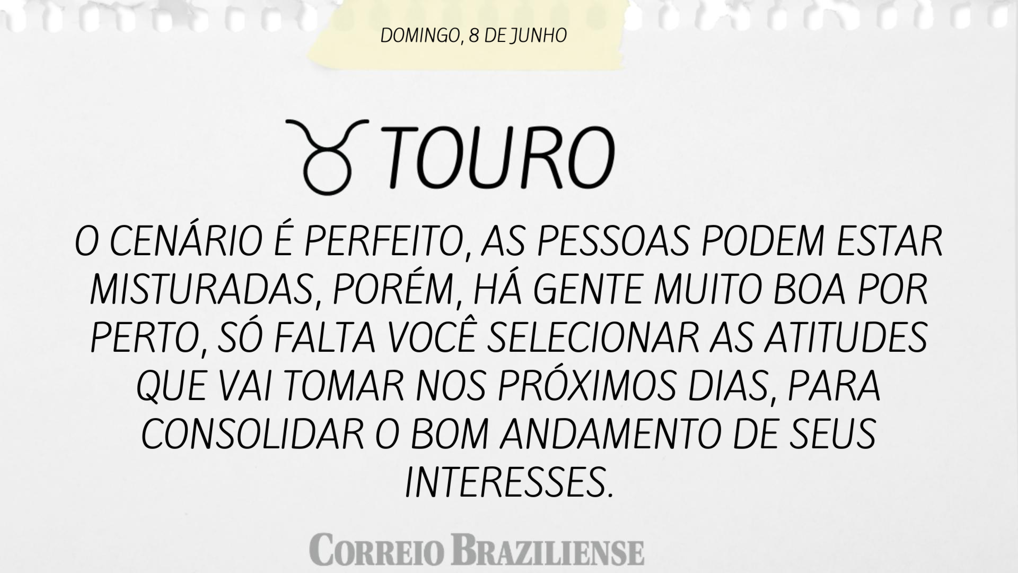 TOURO | 8 DE JUNHO