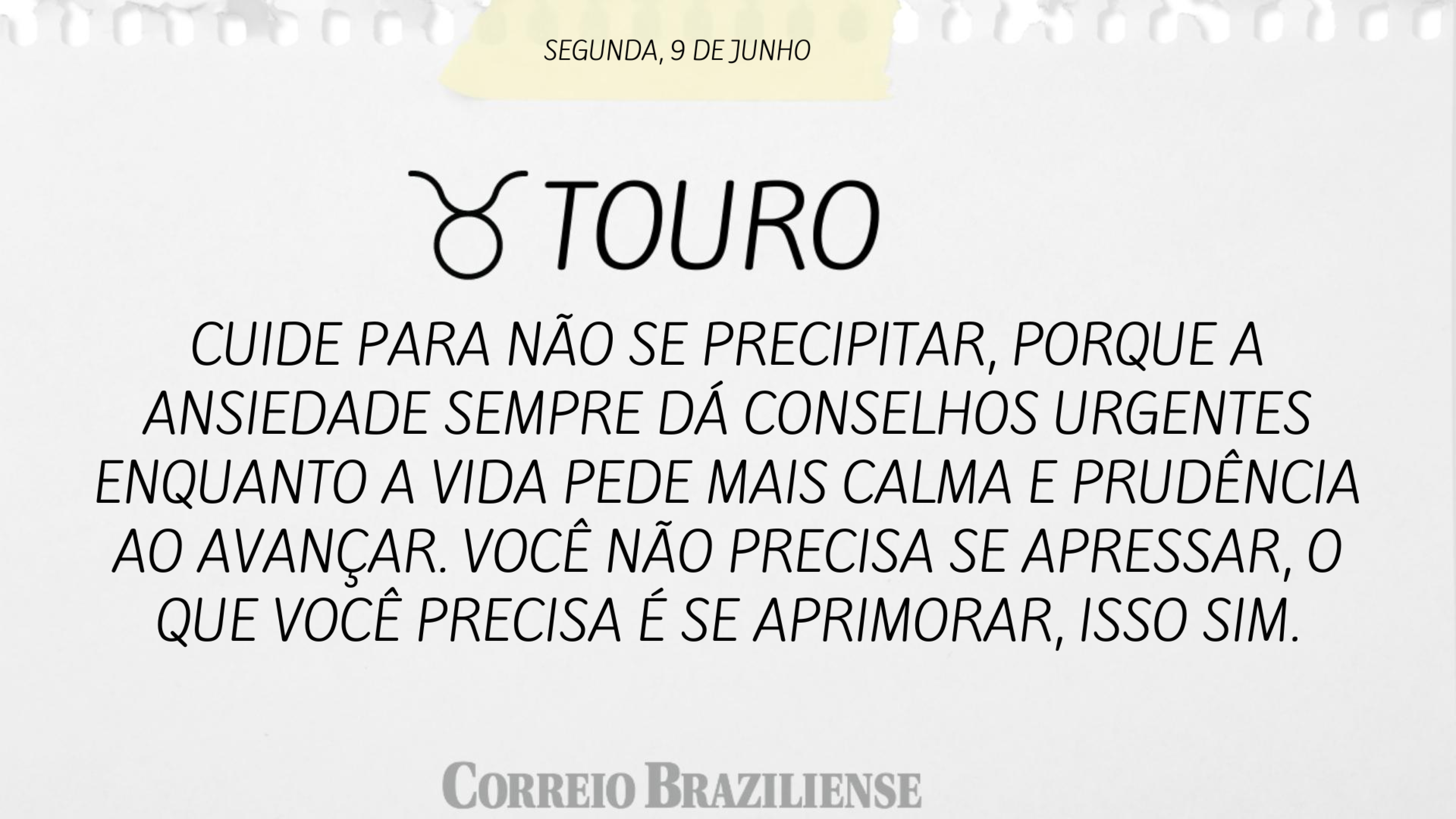 TOURO | 9 DE JUNHO