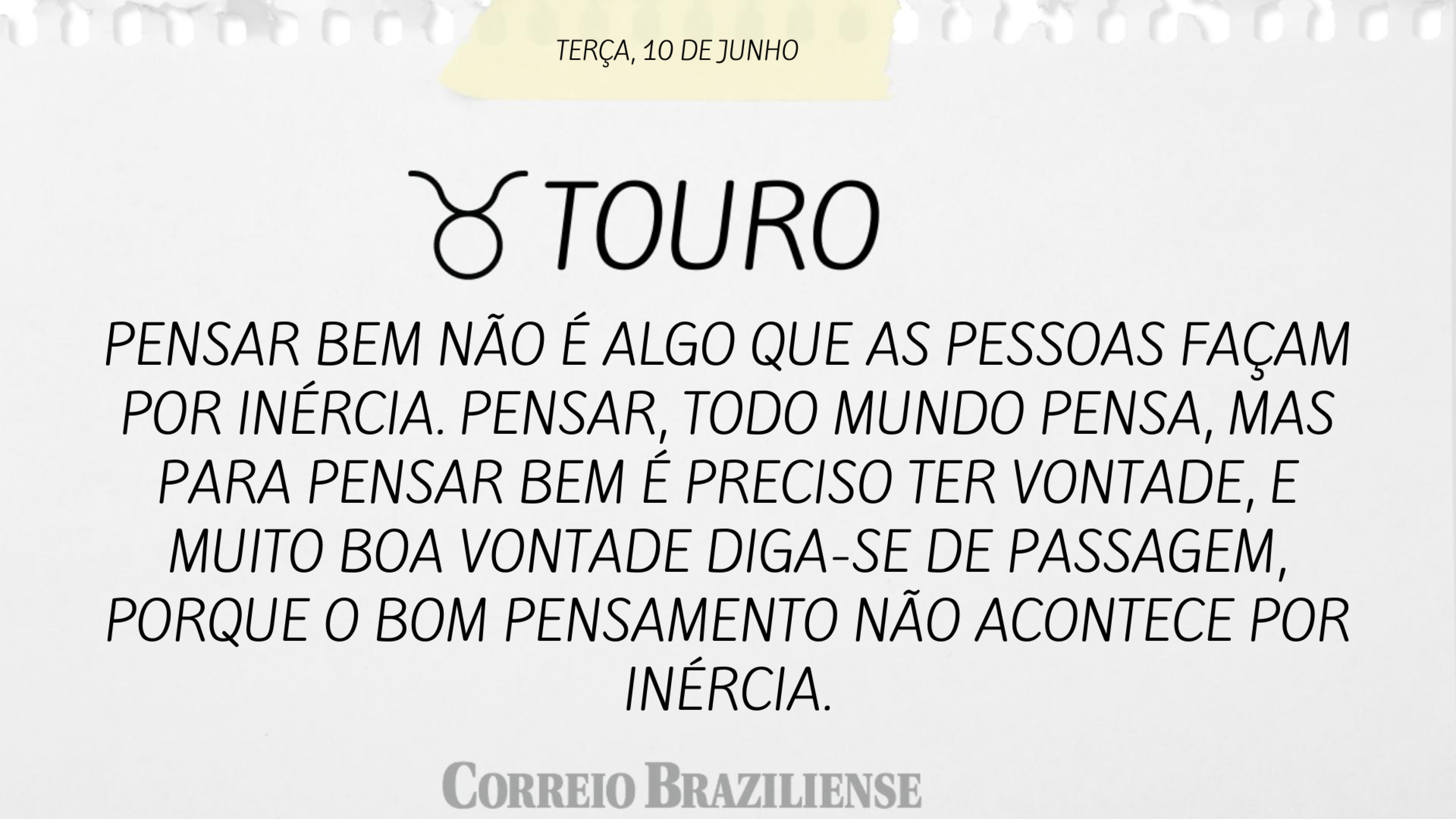 TOURO | 10 DE JUNHO