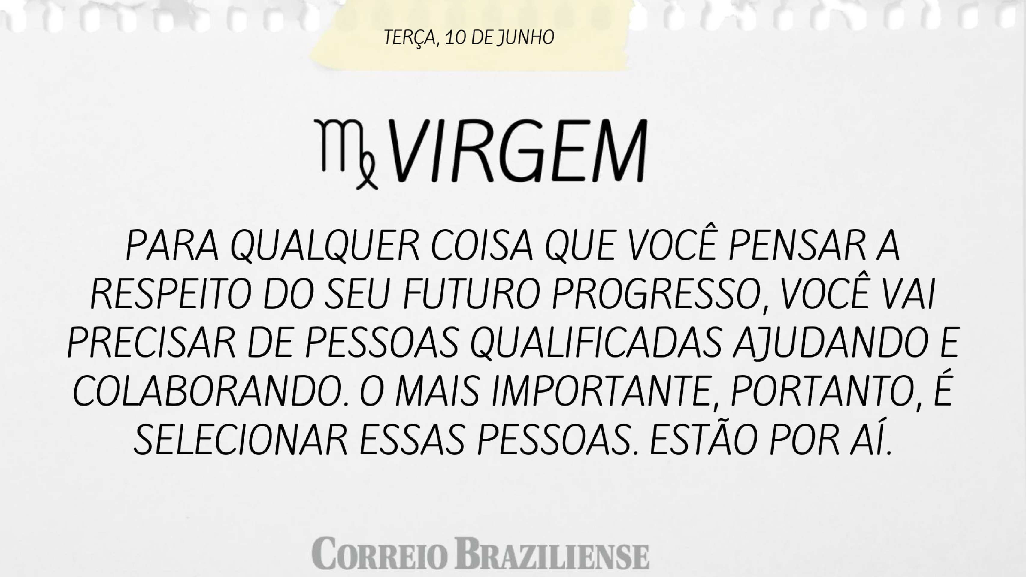 VIRGEM | 10 DE JUNHO