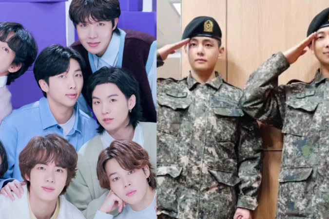 Membros do grupo musical BTS concluem serviço militar e fãs vibram - (crédito: Redes Sociais) Membros do grupo musical BTS concluem serviço militar e fãs vibram - (crédito: Redes Sociais)
