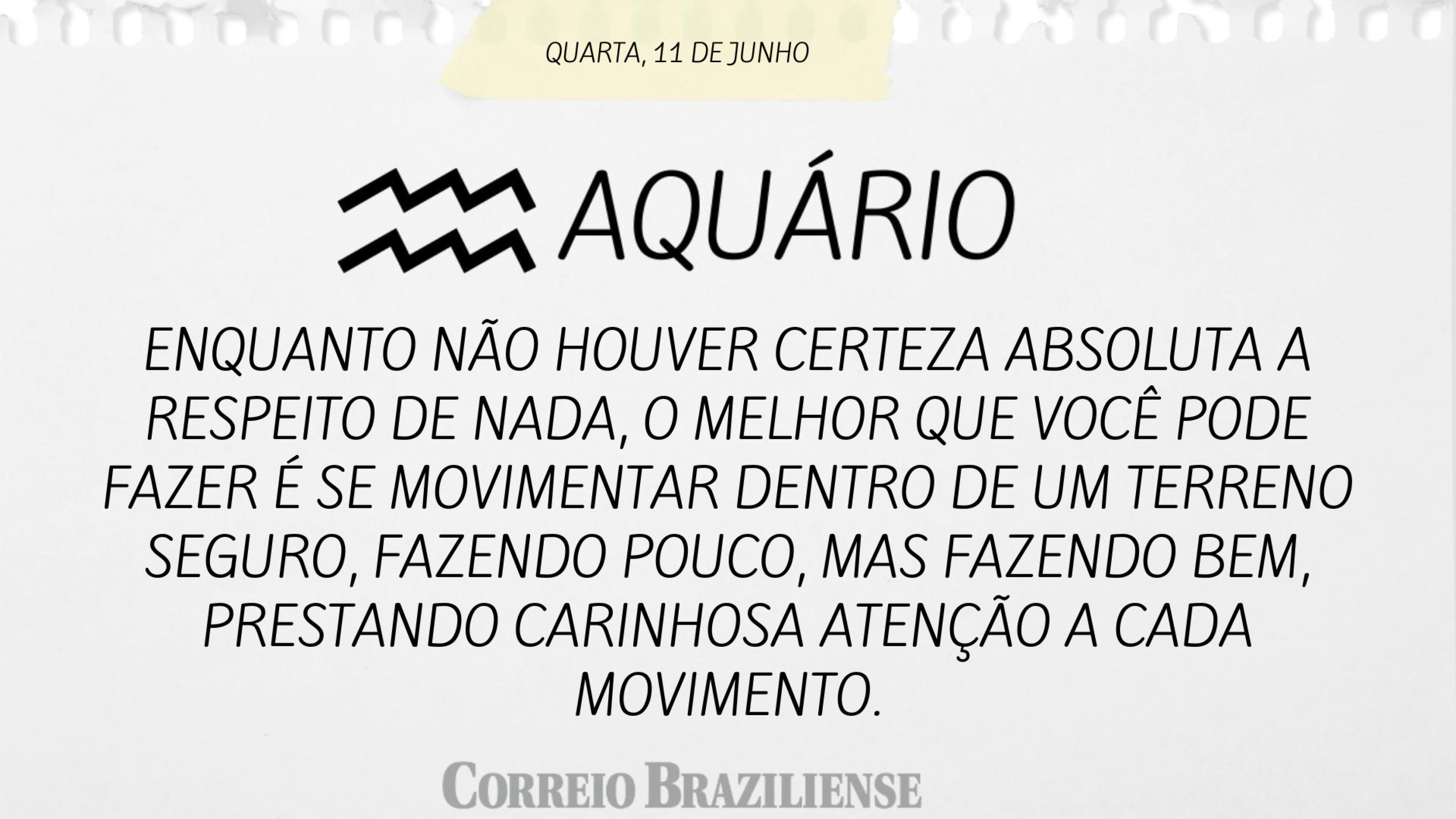 AQUÁRIO | 11 DE JUNHO 