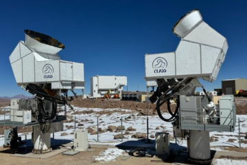 Os telescópios Class podem detectar sinais de luz cósmica de micro-ondas -  (crédito: Deniz Valle e Jullianna Couto/Divulgação)