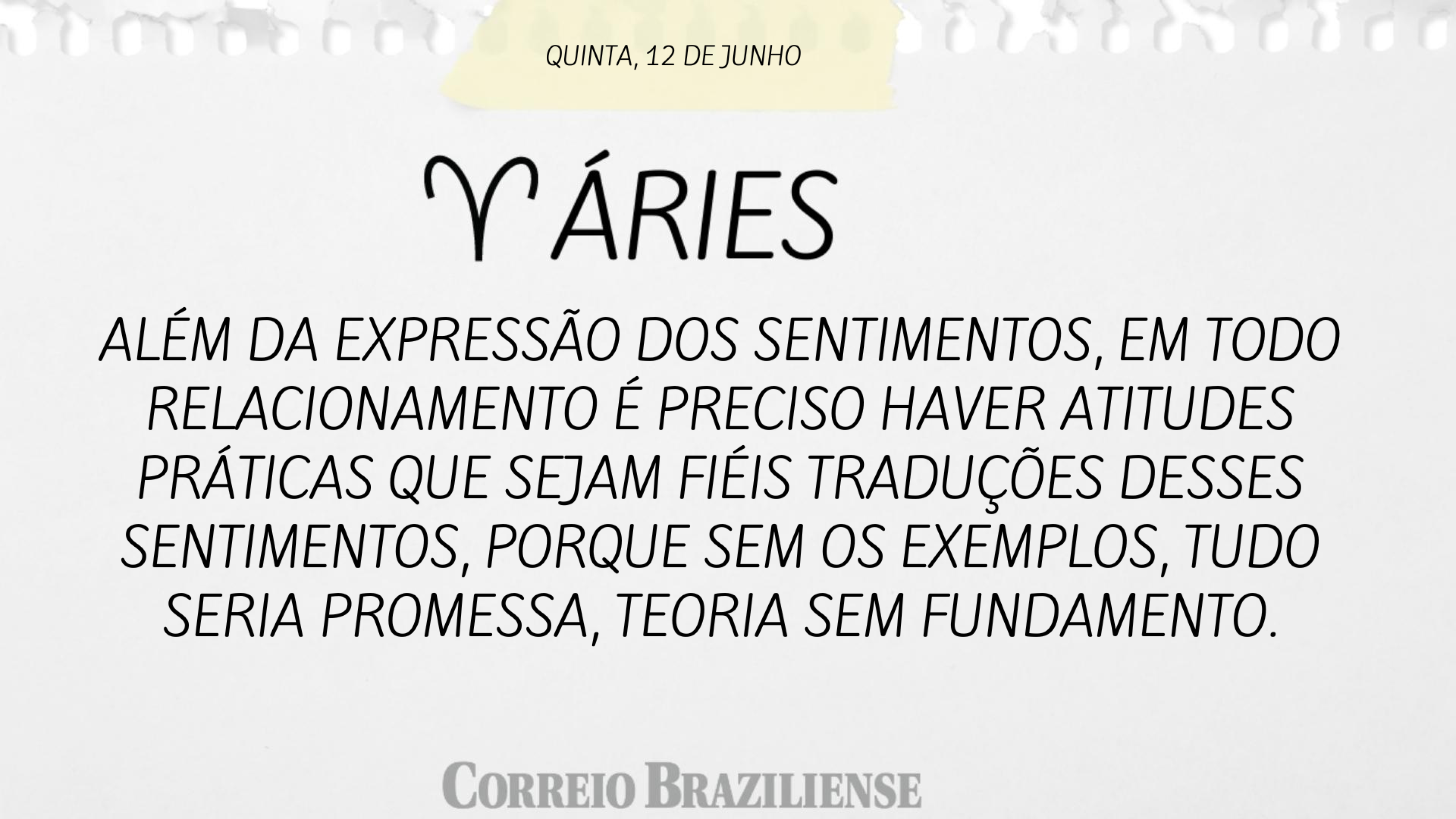 ÁRIES | 12 DE JUNHO