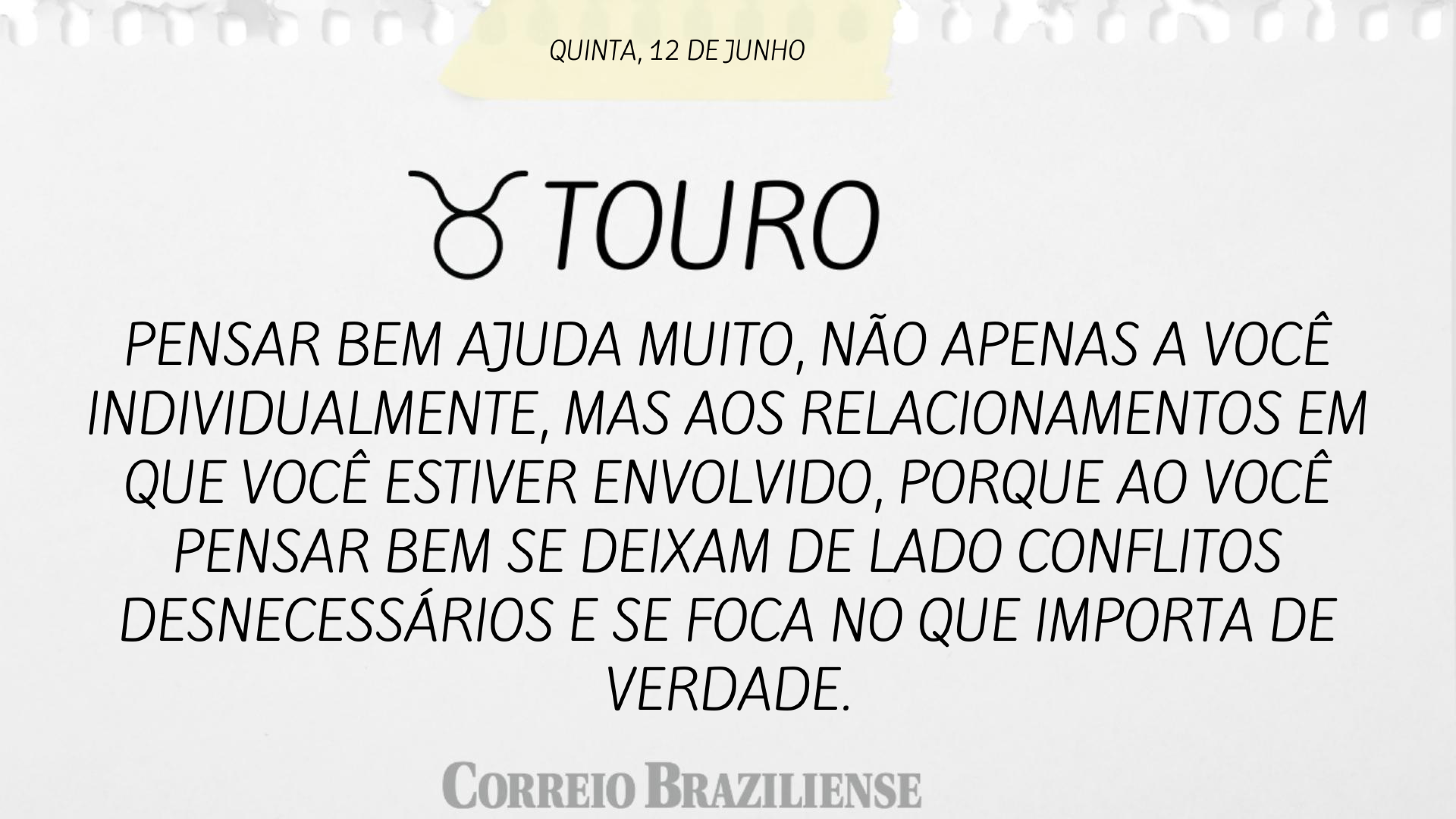 TOURO | 12 DE JUNHO