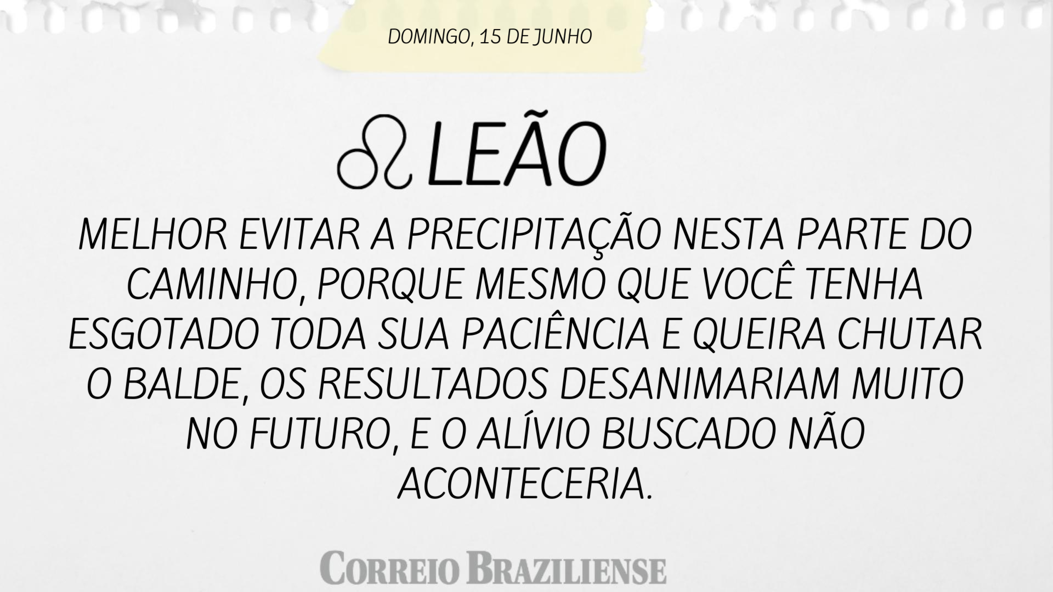 LEÃO | 15 DE JUNHO