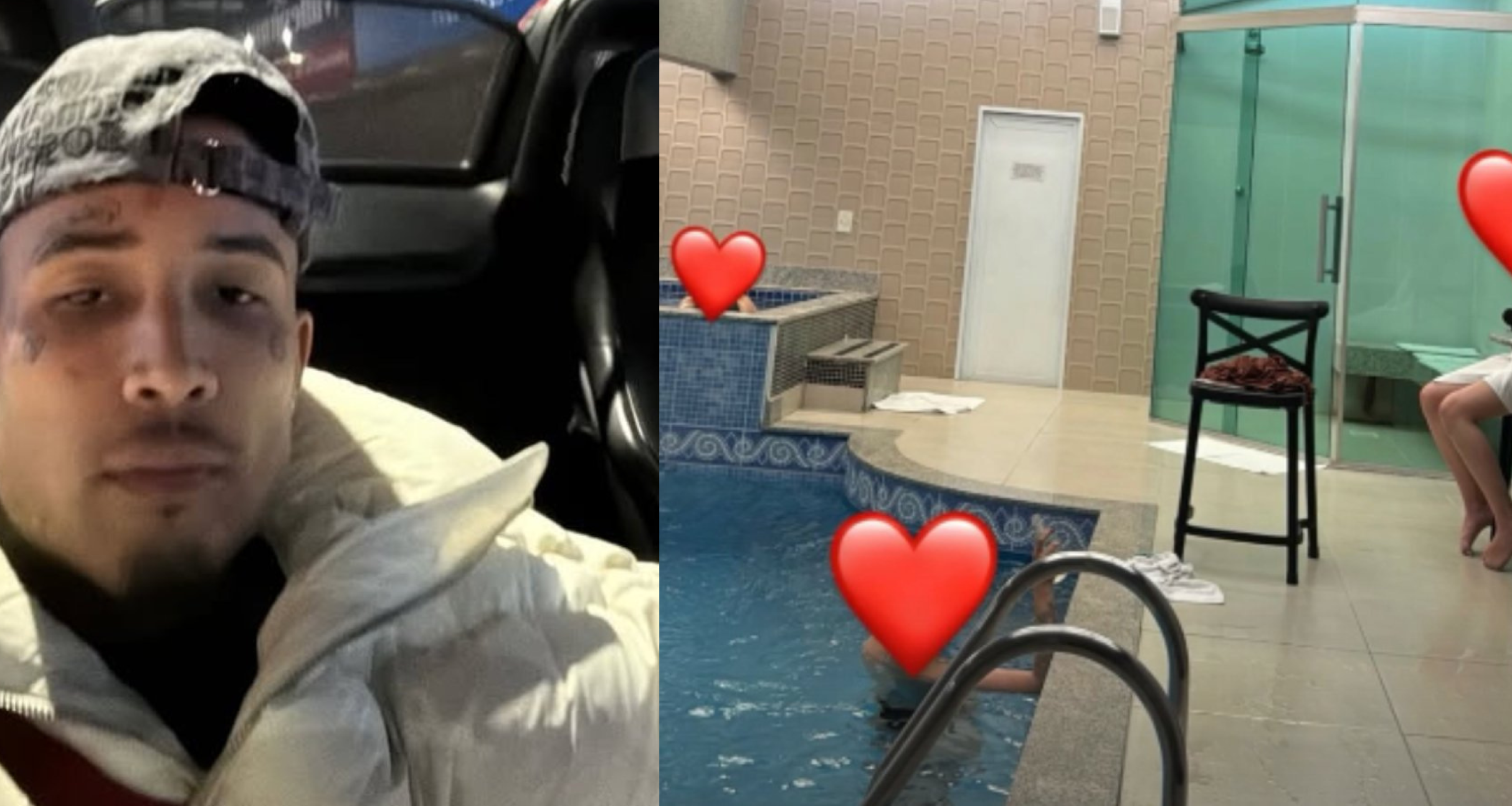 Gato Preto ostenta com loira tatuada e termina noite em motel com duas Gato Preto ostenta com loira tatuada e termina noite em motel com duas
