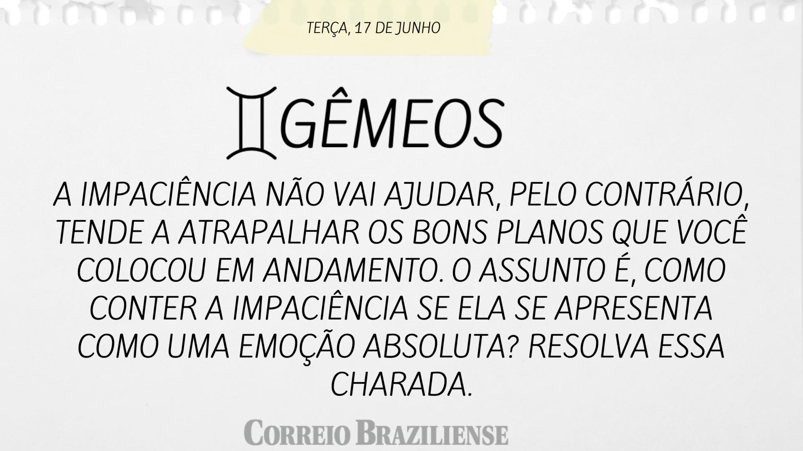 Hor&oacute;scopo 17/06/2025