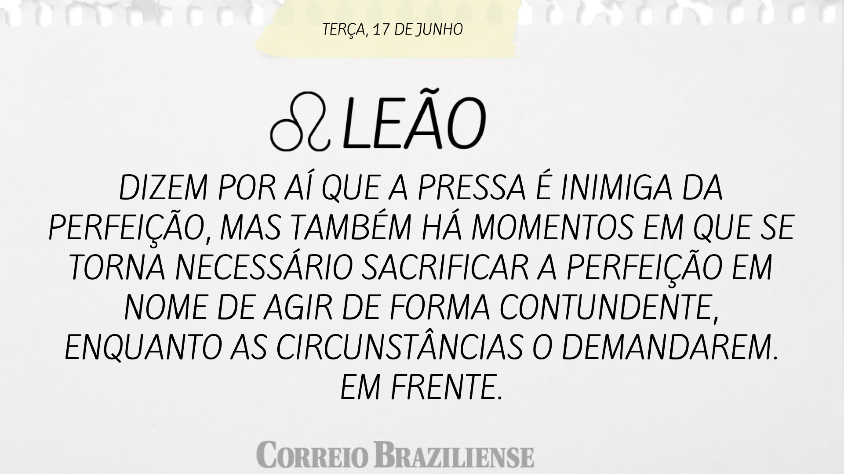 Hor&oacute;scopo 17/06/2025