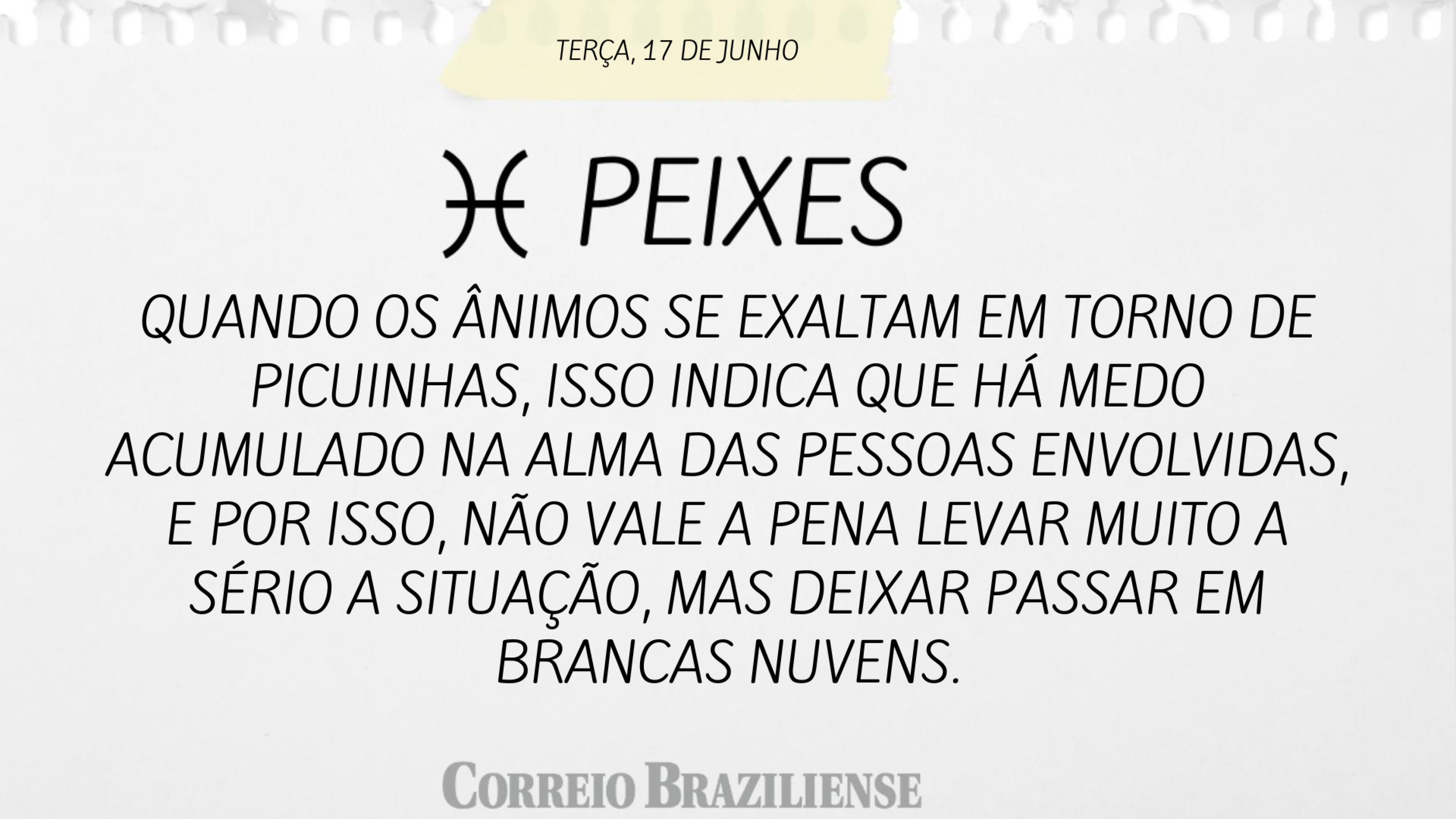 Hor&oacute;scopo 17/06/2025