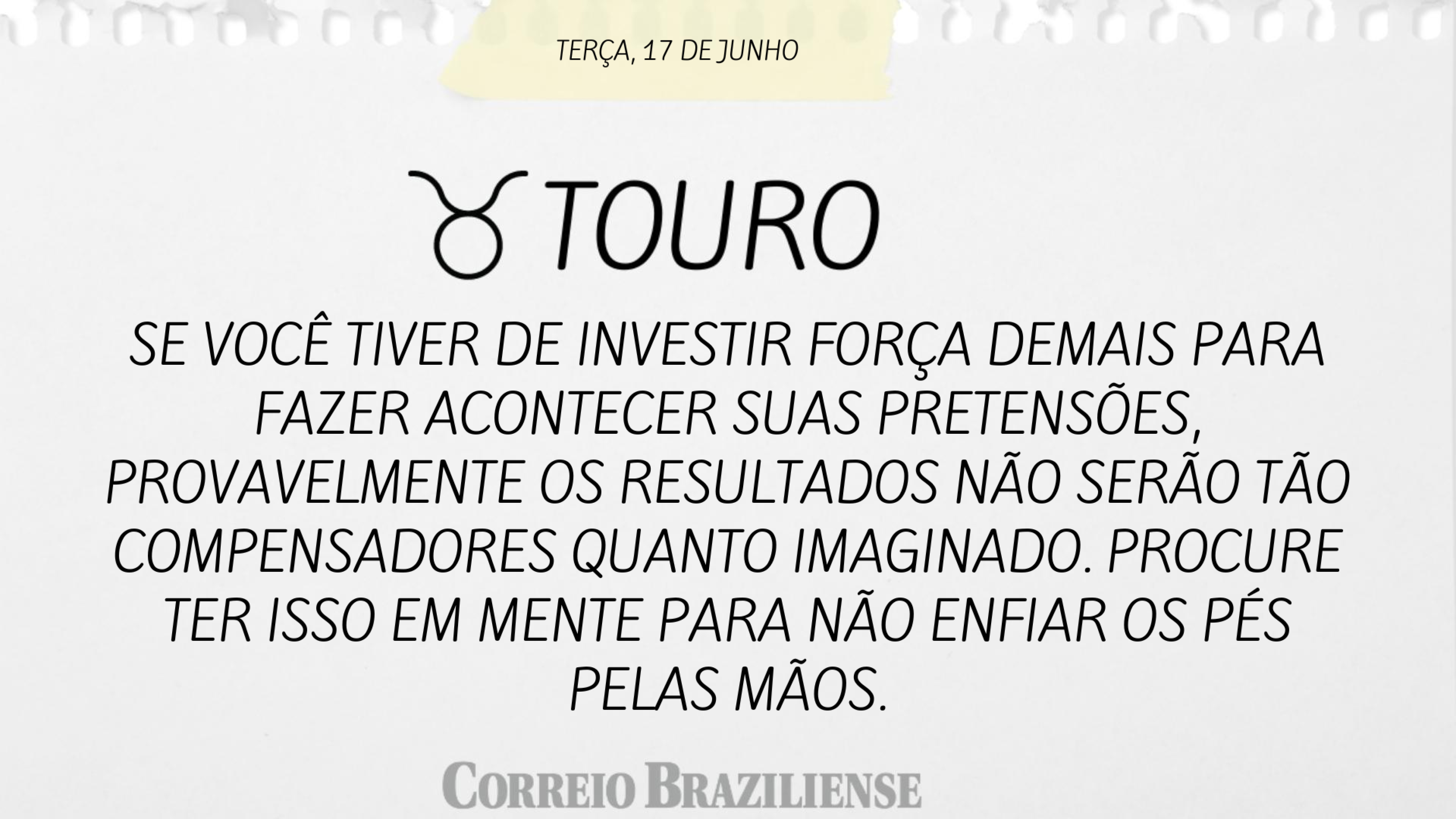 Hor&oacute;scopo 17/06/2025